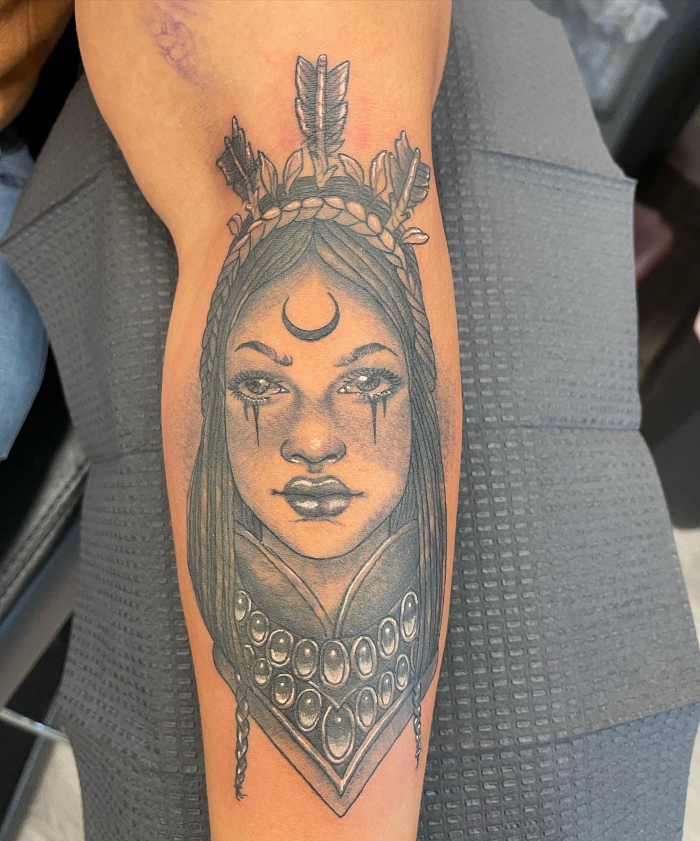 Tattoo by @bigreggtattoos — black_and_grey, realism