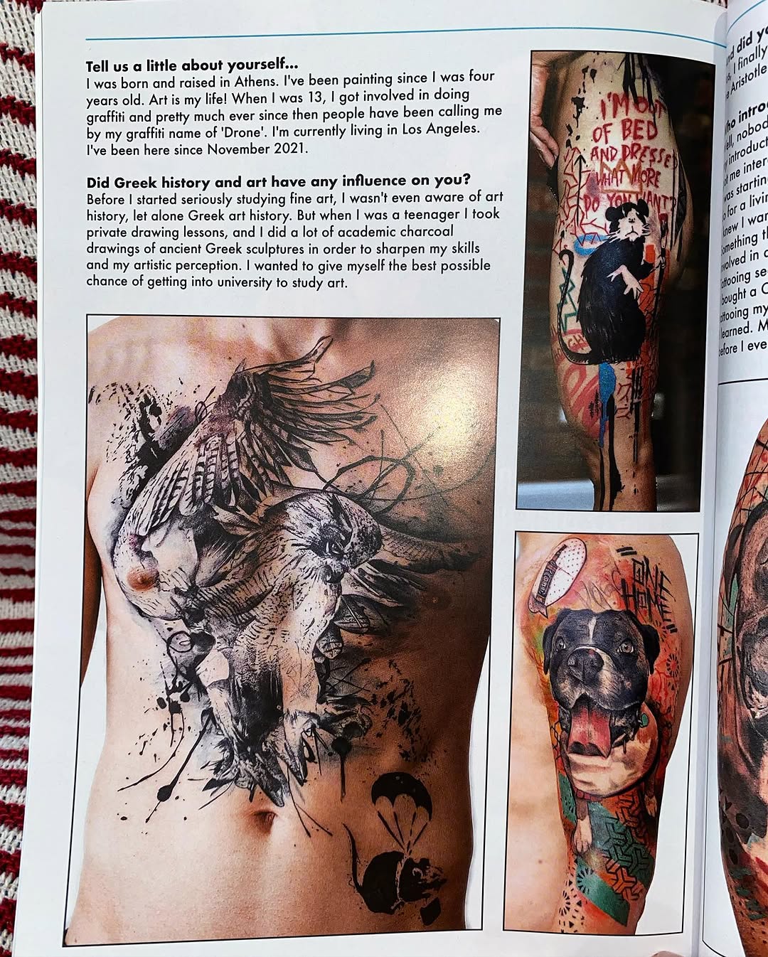 Tattoo by @supremedrone — black_and_grey, illustrative