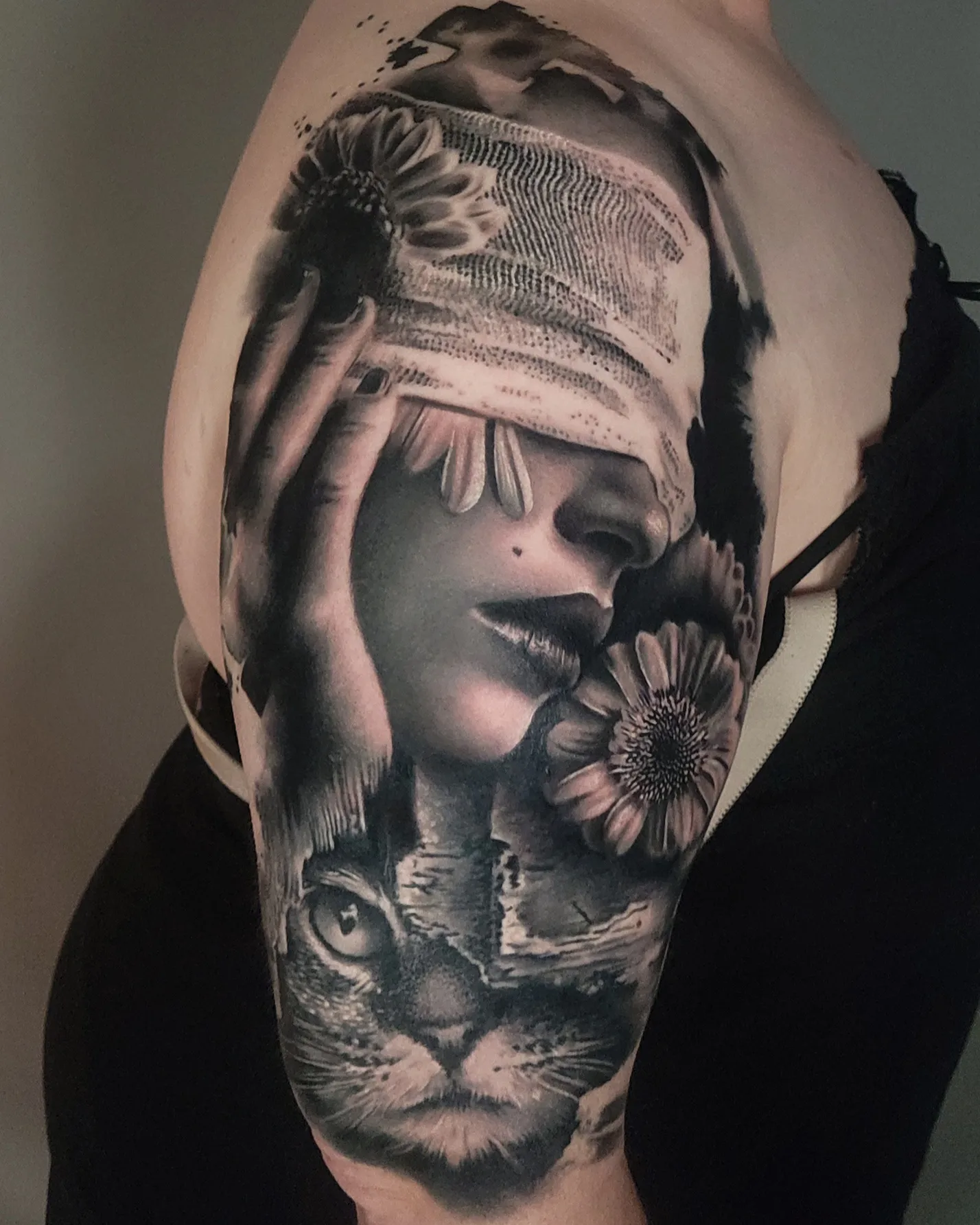 Tattoo by @ladyb.inknart — realism, black_and_grey