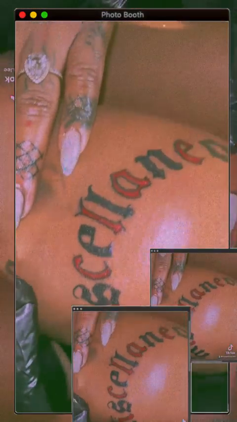 Script tattoo on arm lettering tattoo on the upper arm by ꧁༺𝓛𝓮𝓮༻꧂