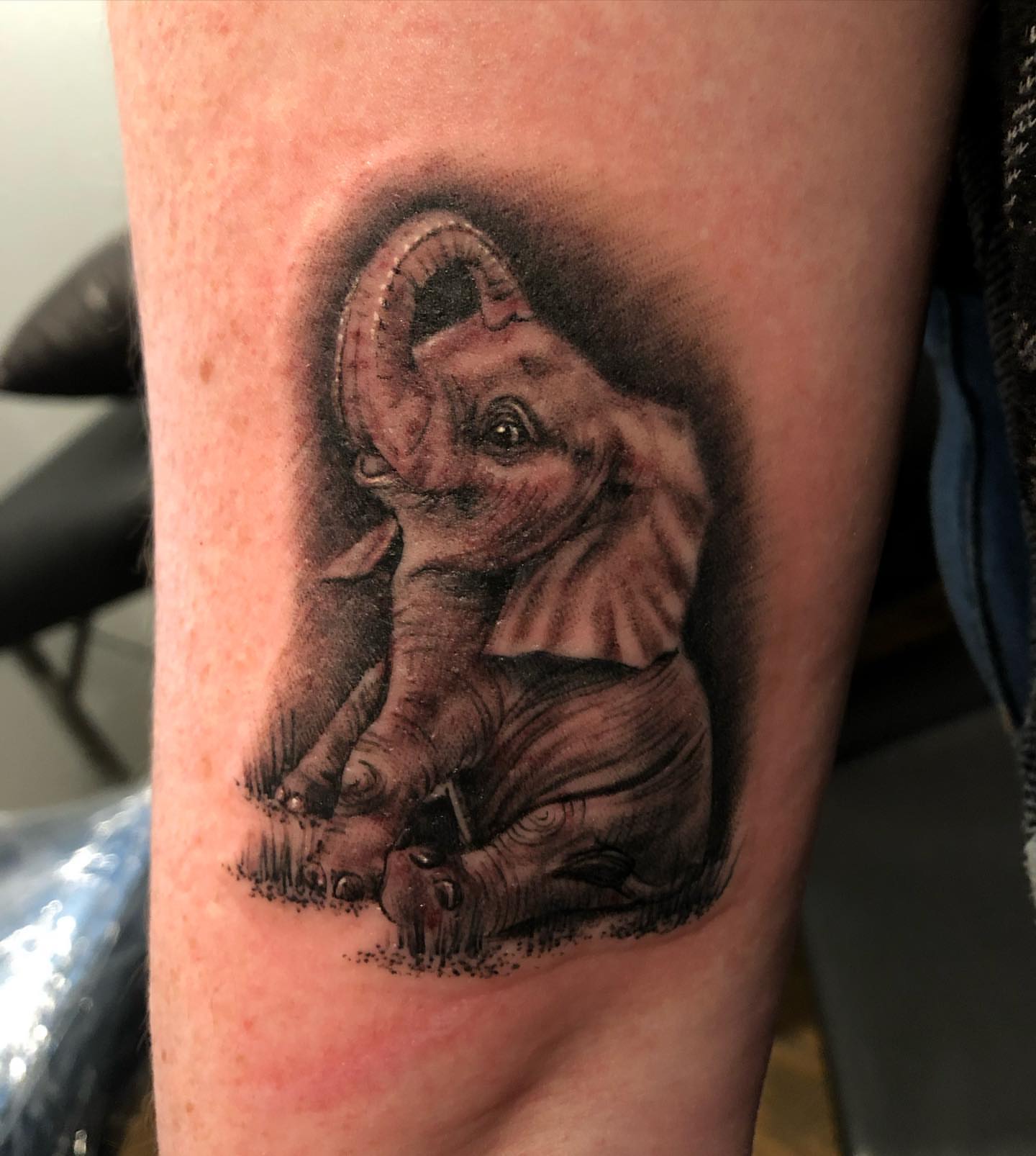 Tattoo by @bull_liquidchaos — realism, black_and_grey