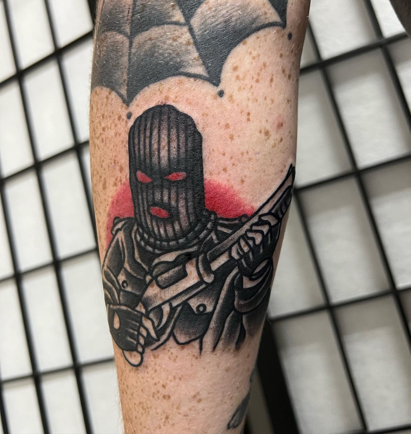 Tattoo by @zopfism — black_and_grey