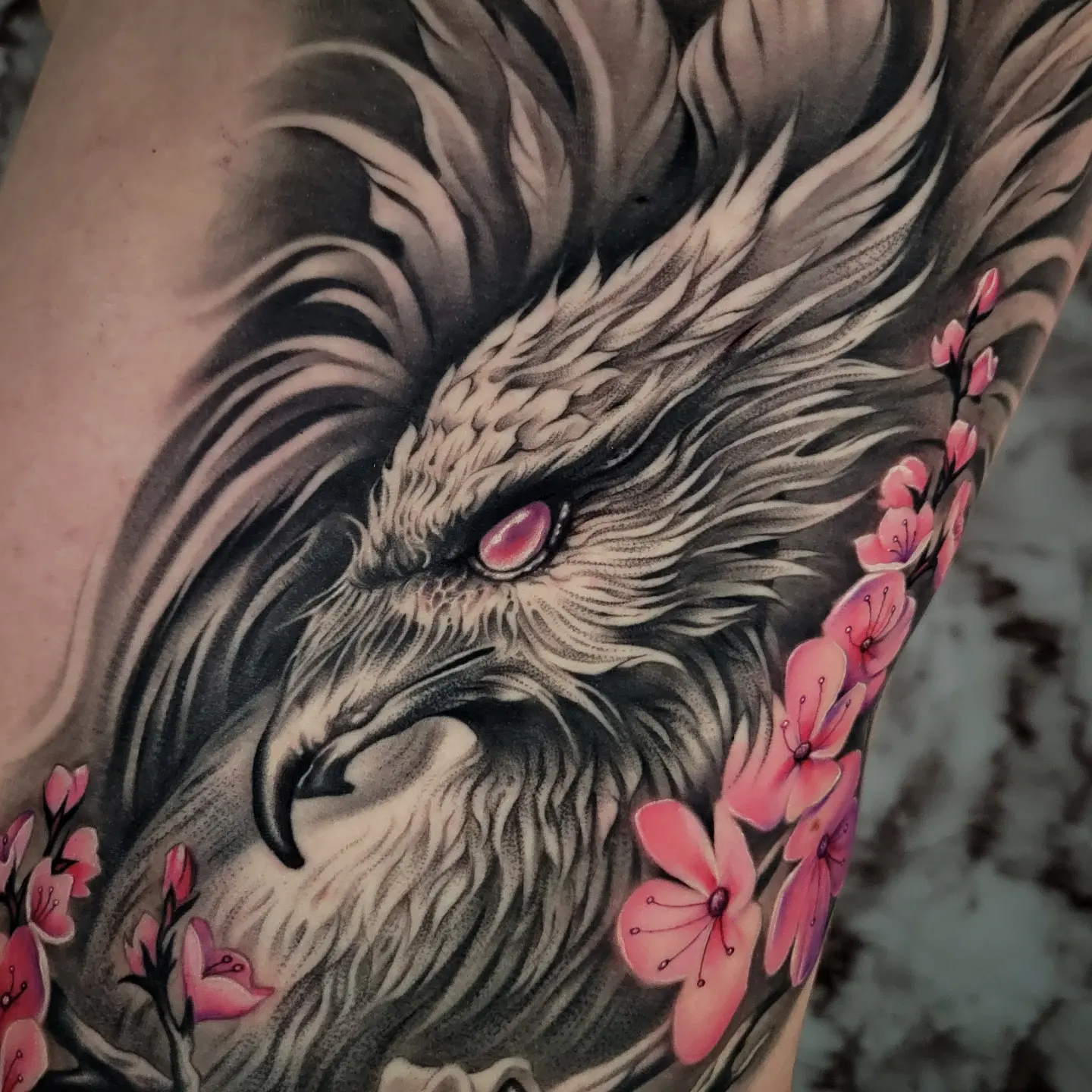 Tattoo by @gagecheesmantattoos — dotwork, realism