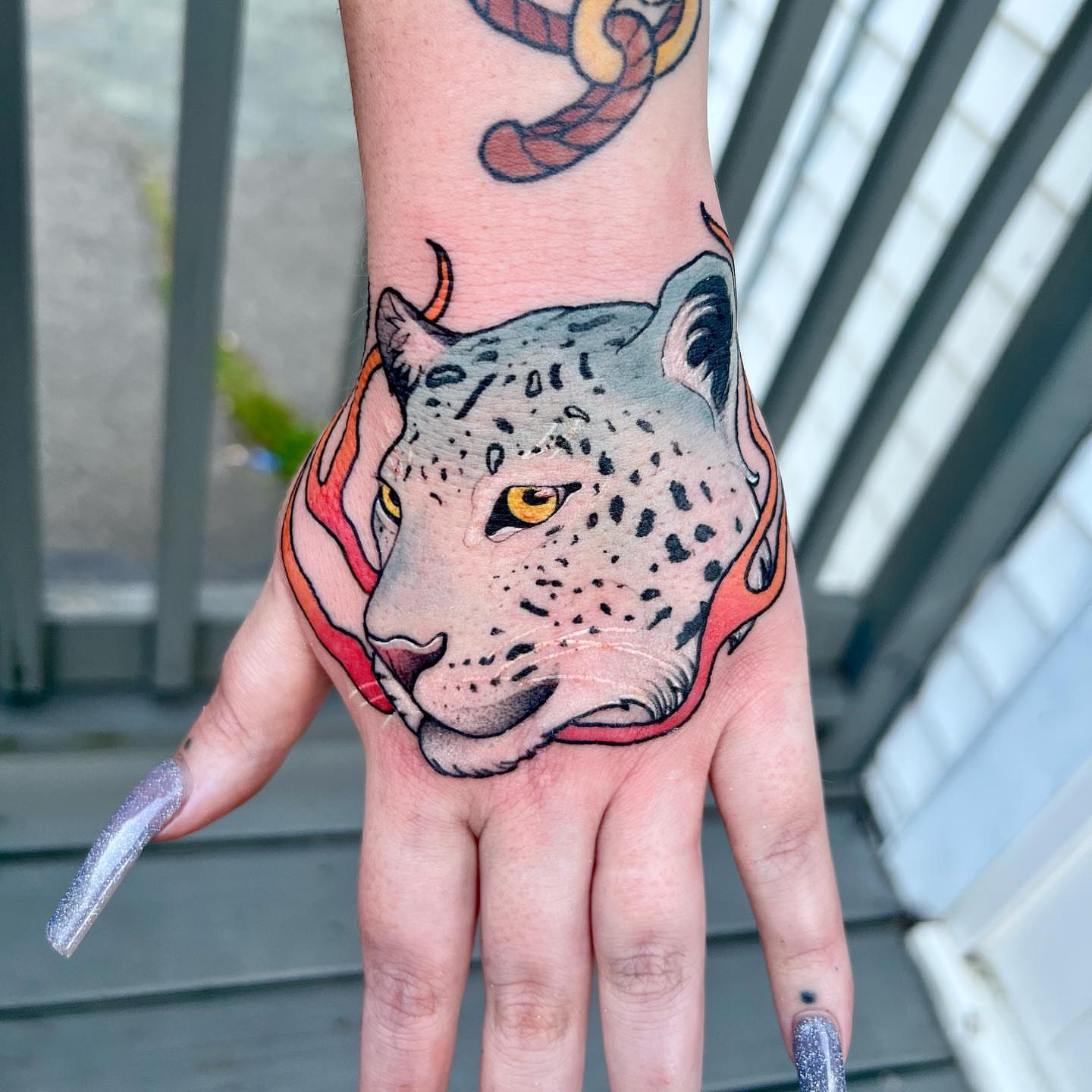 Tattoo by @yoshi.ink — american_traditional, dotwork