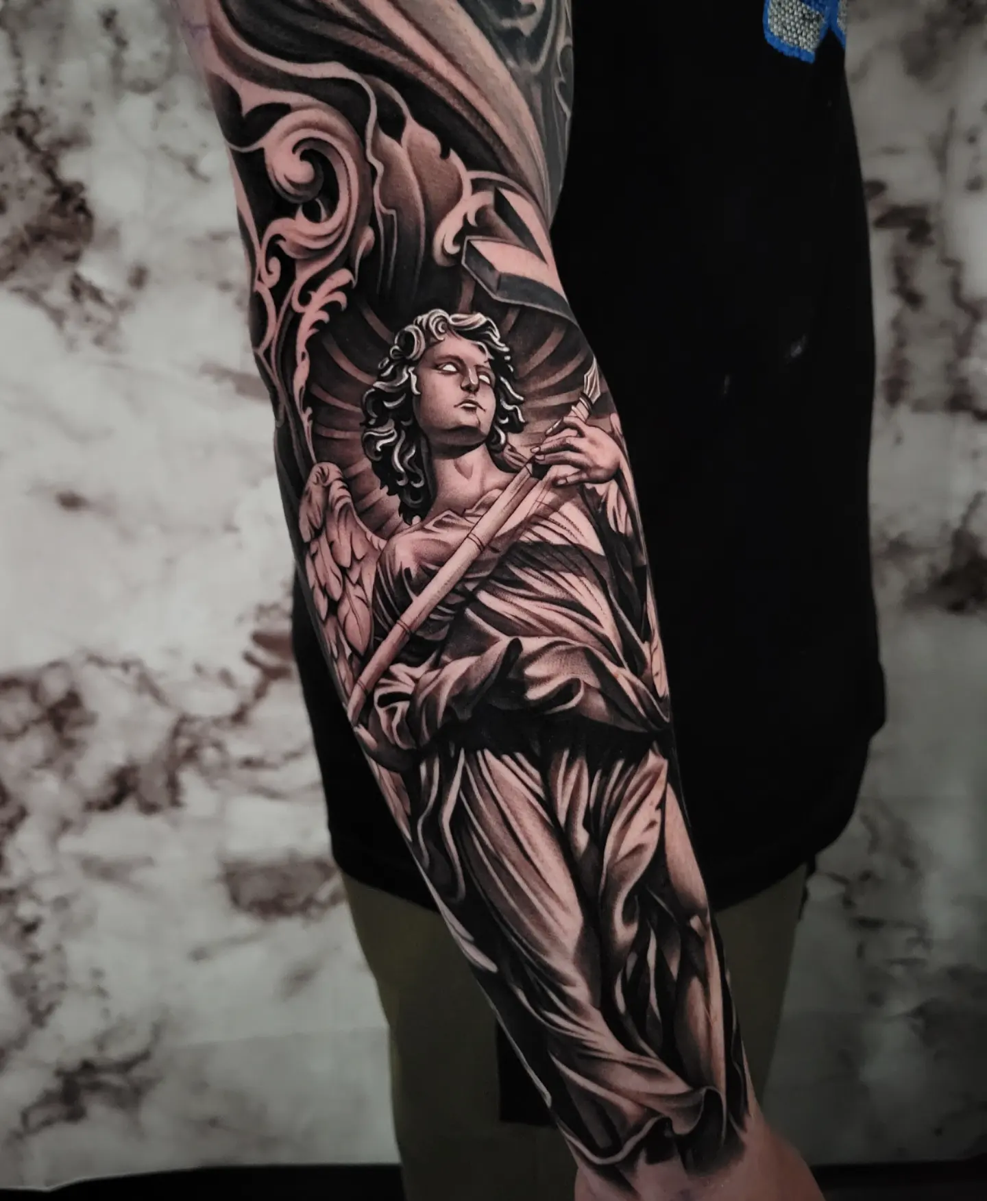 Tattoo by @gagecheesmantattoos — black_and_grey, realism