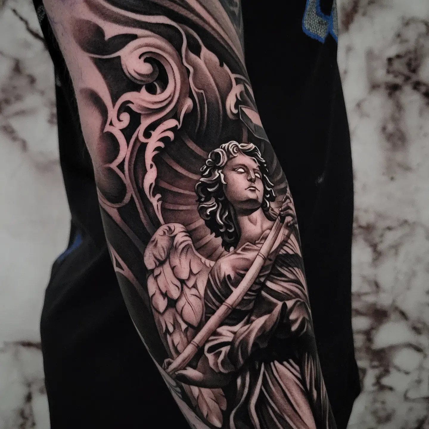 Tattoo by @gagecheesmantattoos — black_and_grey, realism