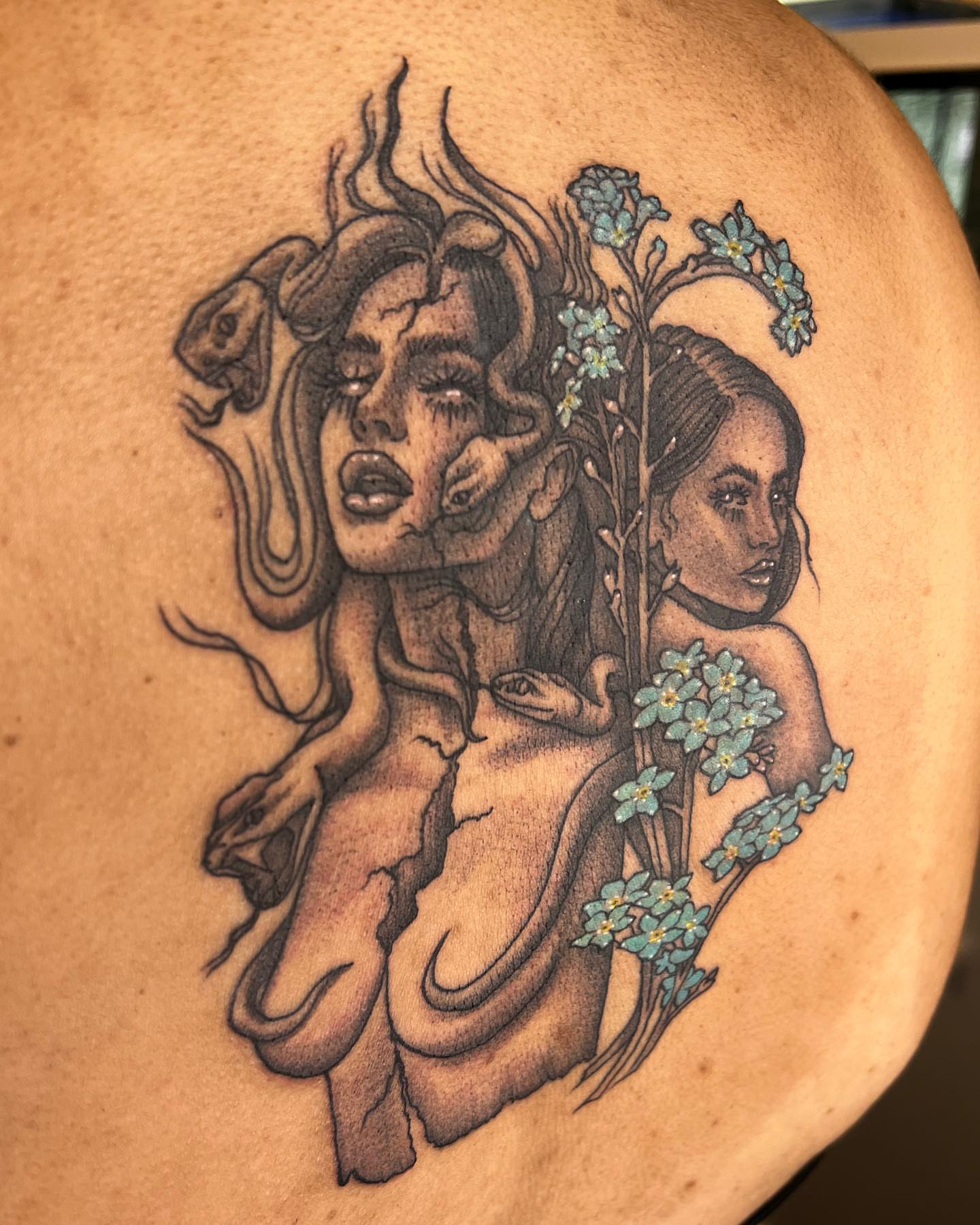 Tattoo by @kaiatattoos — black_and_grey, realism