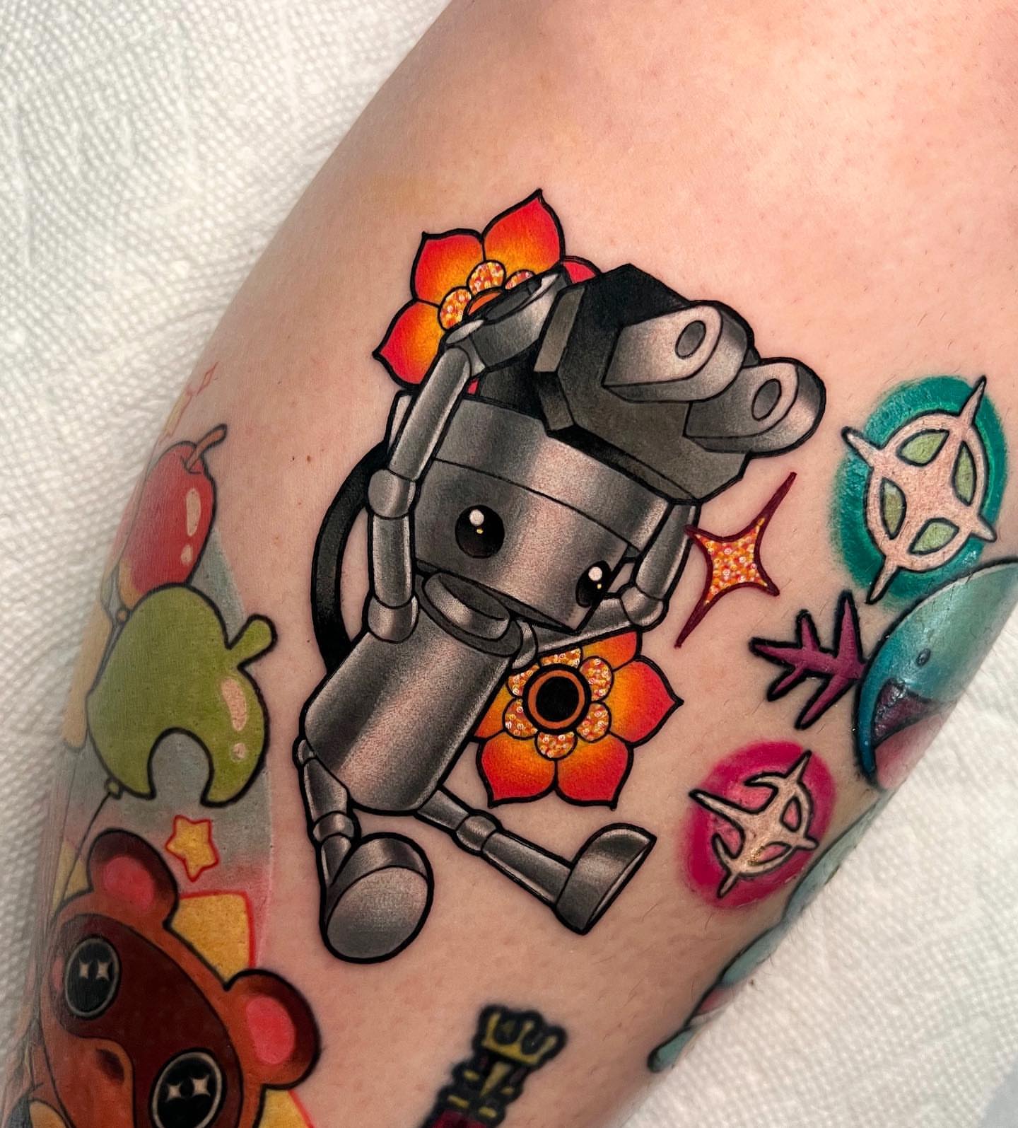 Tattoo by @shelbytattoos — american_traditional, dotwork