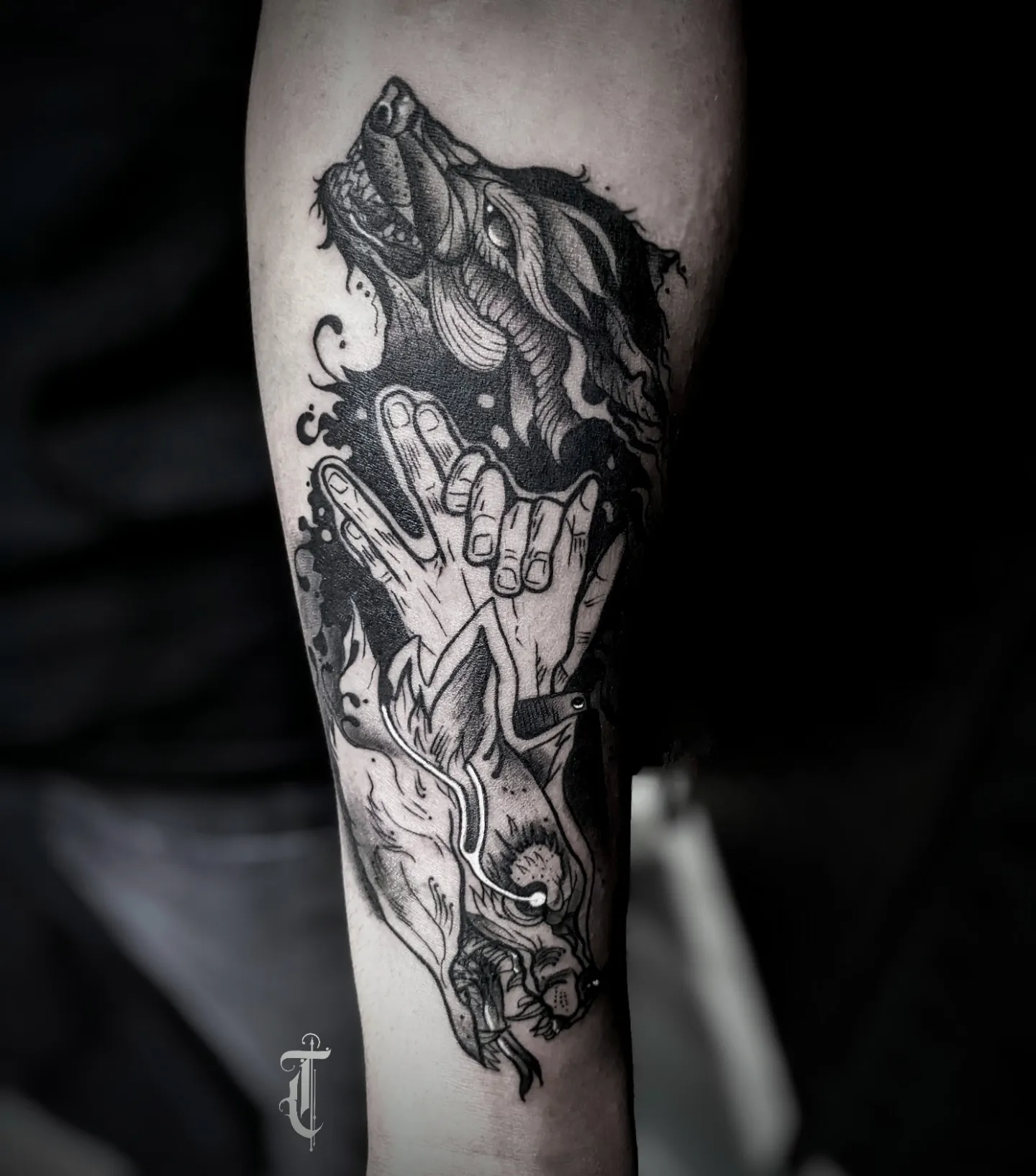 Tattoo by @tommytattoo333 — black_and_grey, realism