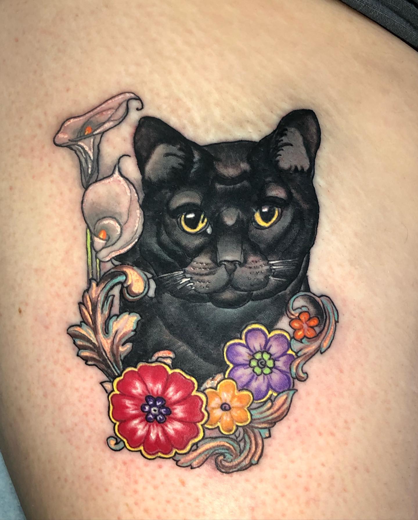Tattoo by @joshgreentattoo — realism, ornamental