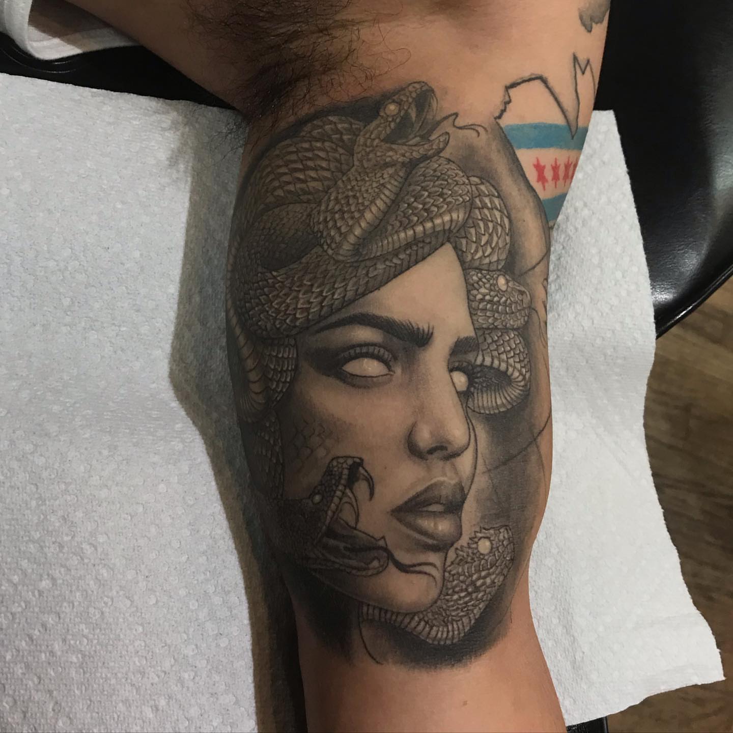 Tattoo by @alfredo_diazflores — realism, dark_realism
