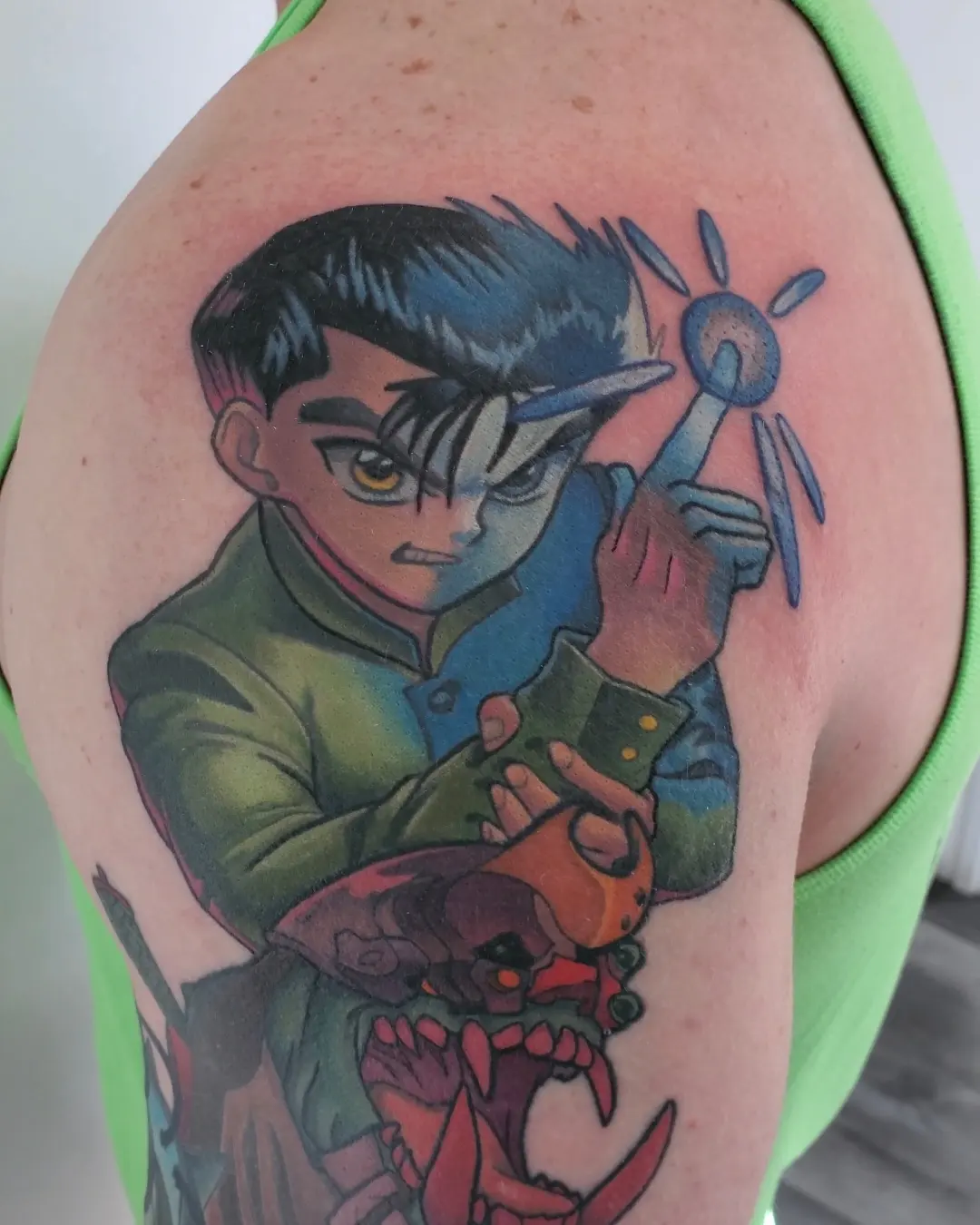 Tattoo by @gwai_lo_joe — anime