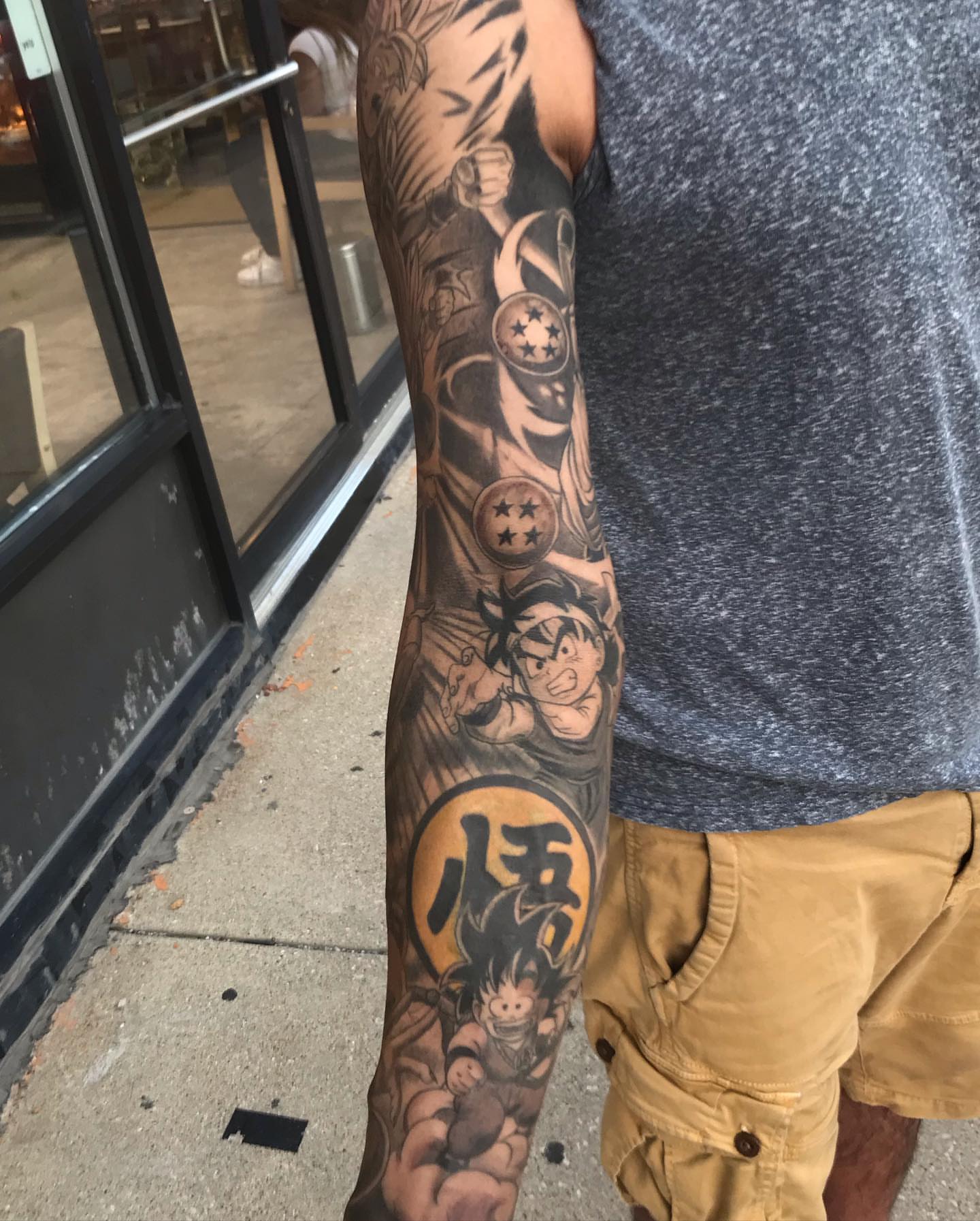 Tattoo by @alfredo_diazflores — anime, dotwork