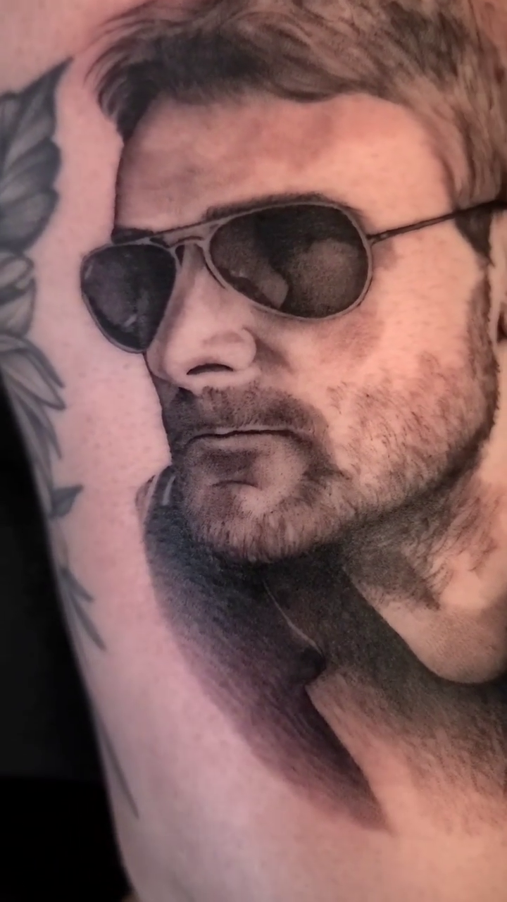 Tattoo by @jordanallredart — realism, black_and_grey