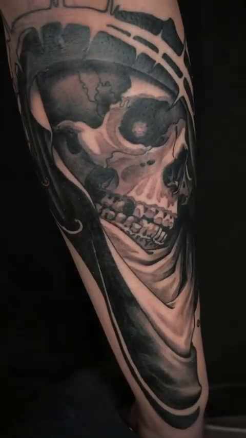 Tattoo by @michaeljtattoos — dark_realism, black_and_grey