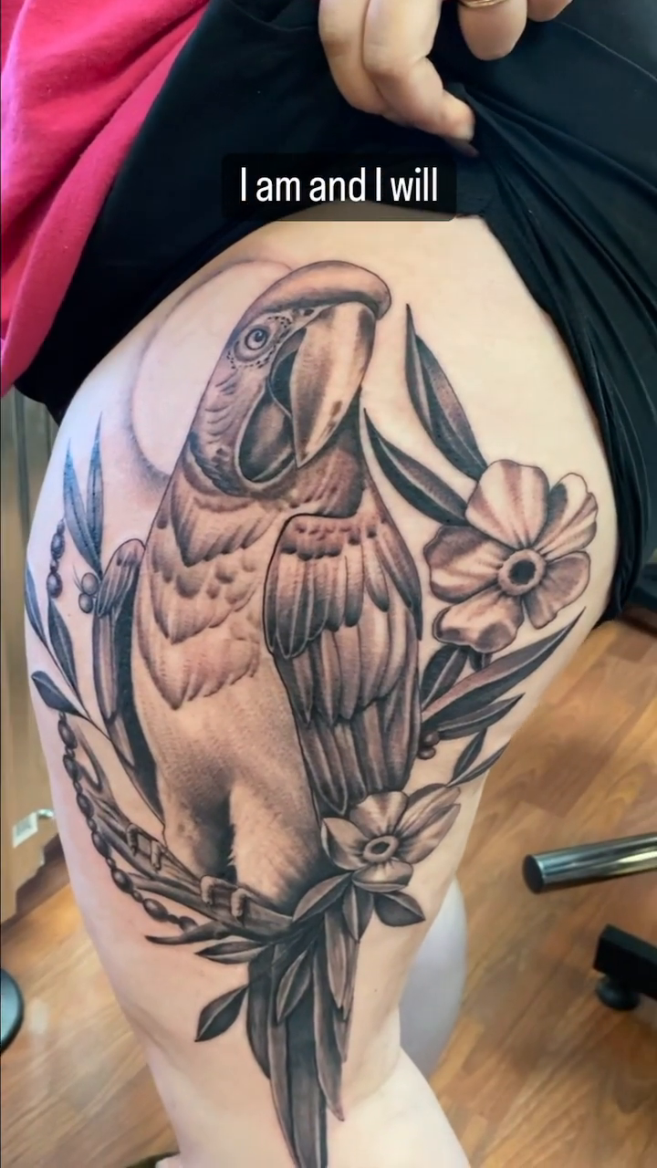 Tattoo by @art_by_quindeelmitchell — realism, black_and_grey