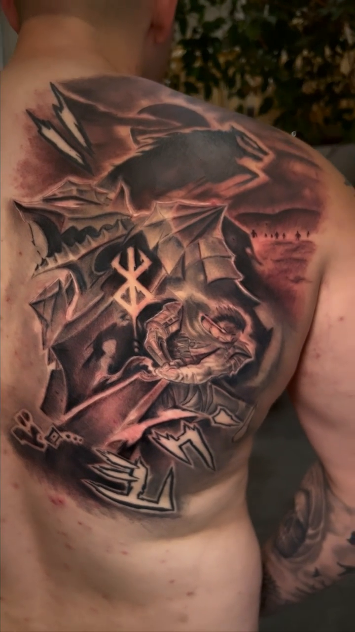 Tattoo by @nik__ink — dark_realism, black_and_grey