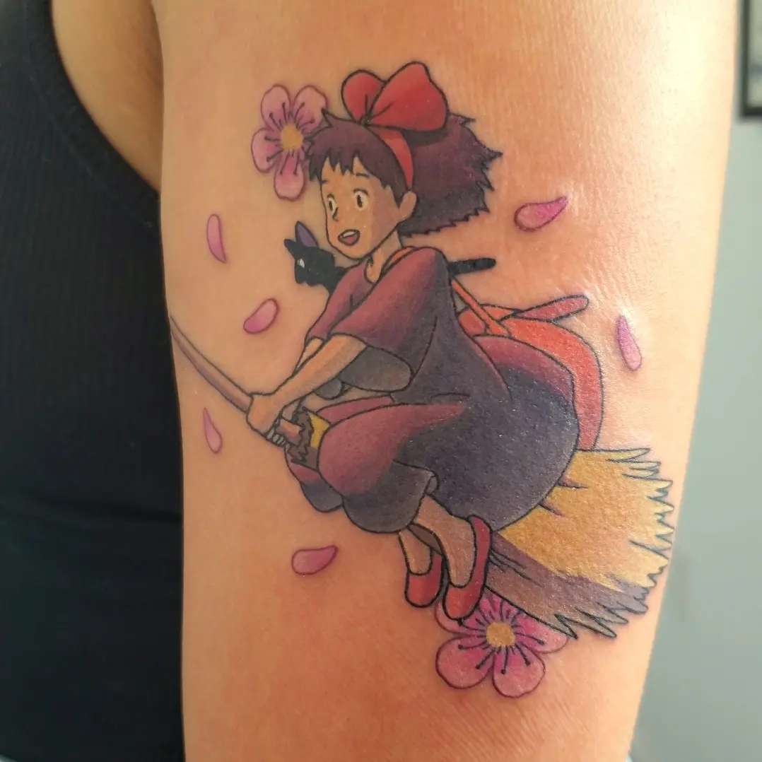 Tattoo by @gwai_lo_joe — anime, watercolor