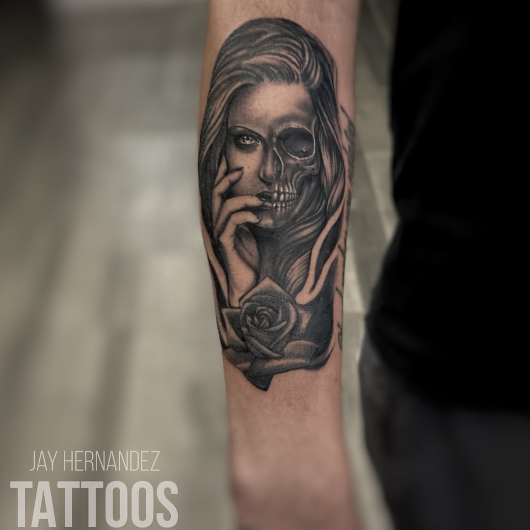 Tattoo by @jayhernandeztattoos — black_and_grey, realism