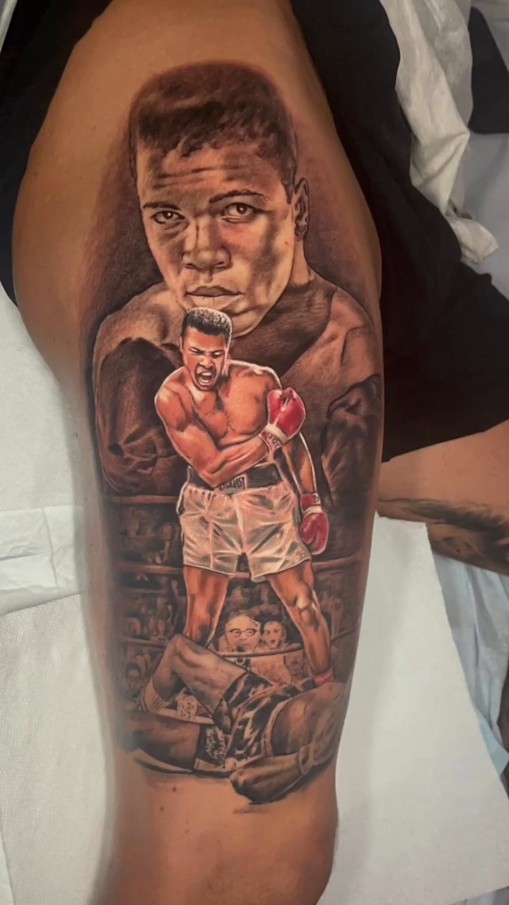 Tattoo by @bustattoo — realism, black_and_grey