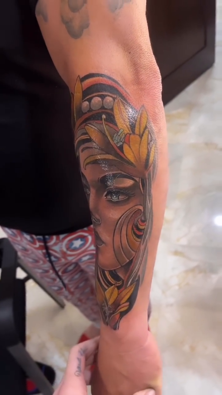 Tattoo by @jink_tattoos — realism, ornamental