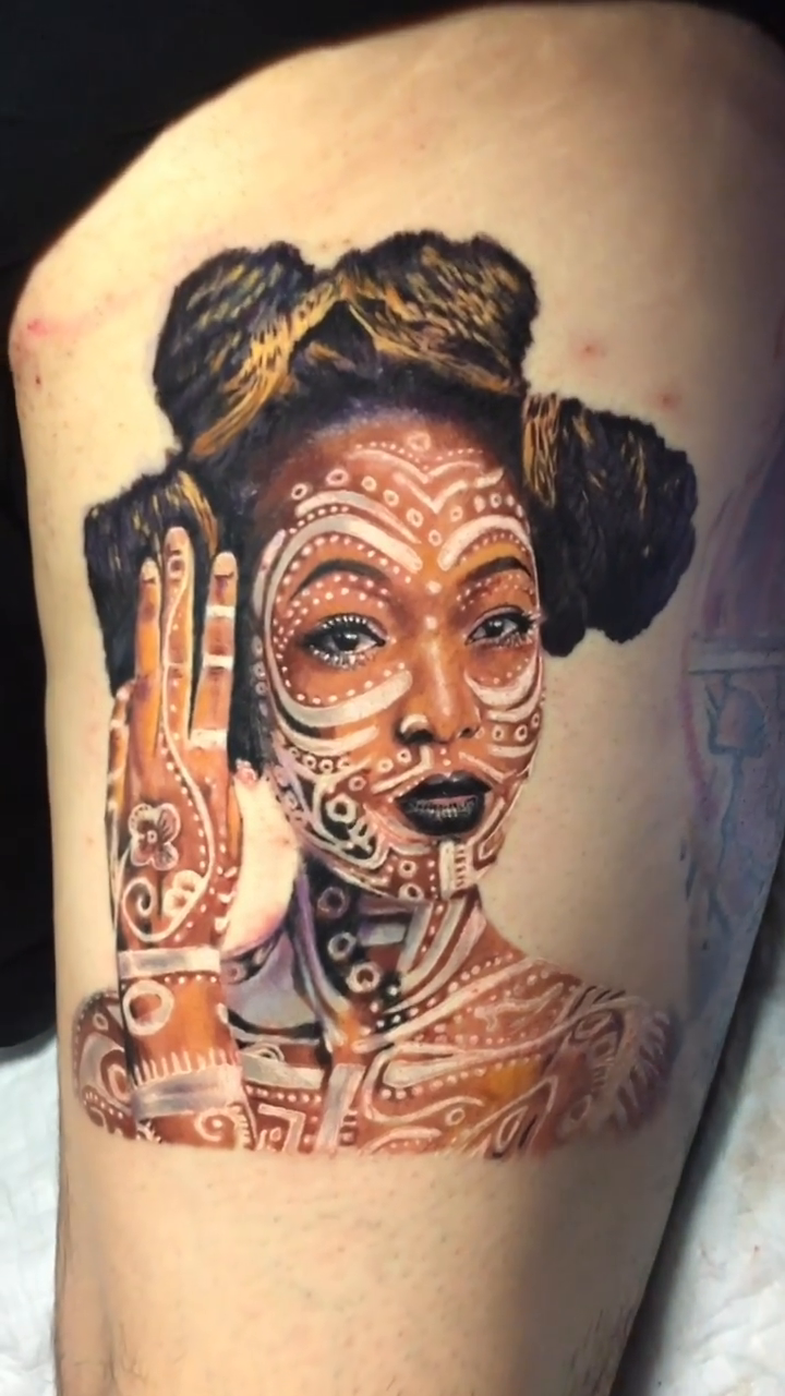 Tattoo by @bustattoo — realism, black_and_grey