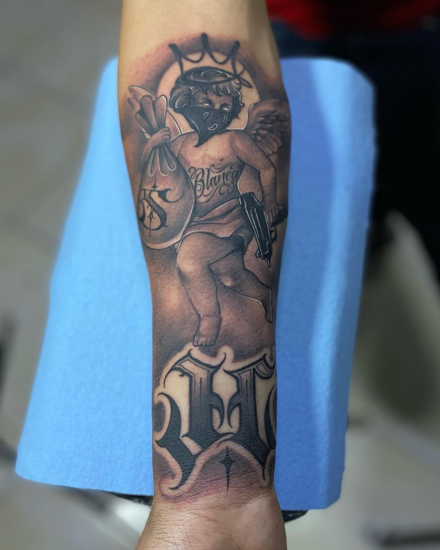 Tattoo by @yackolettersx6 β american_traditional, black_and_grey