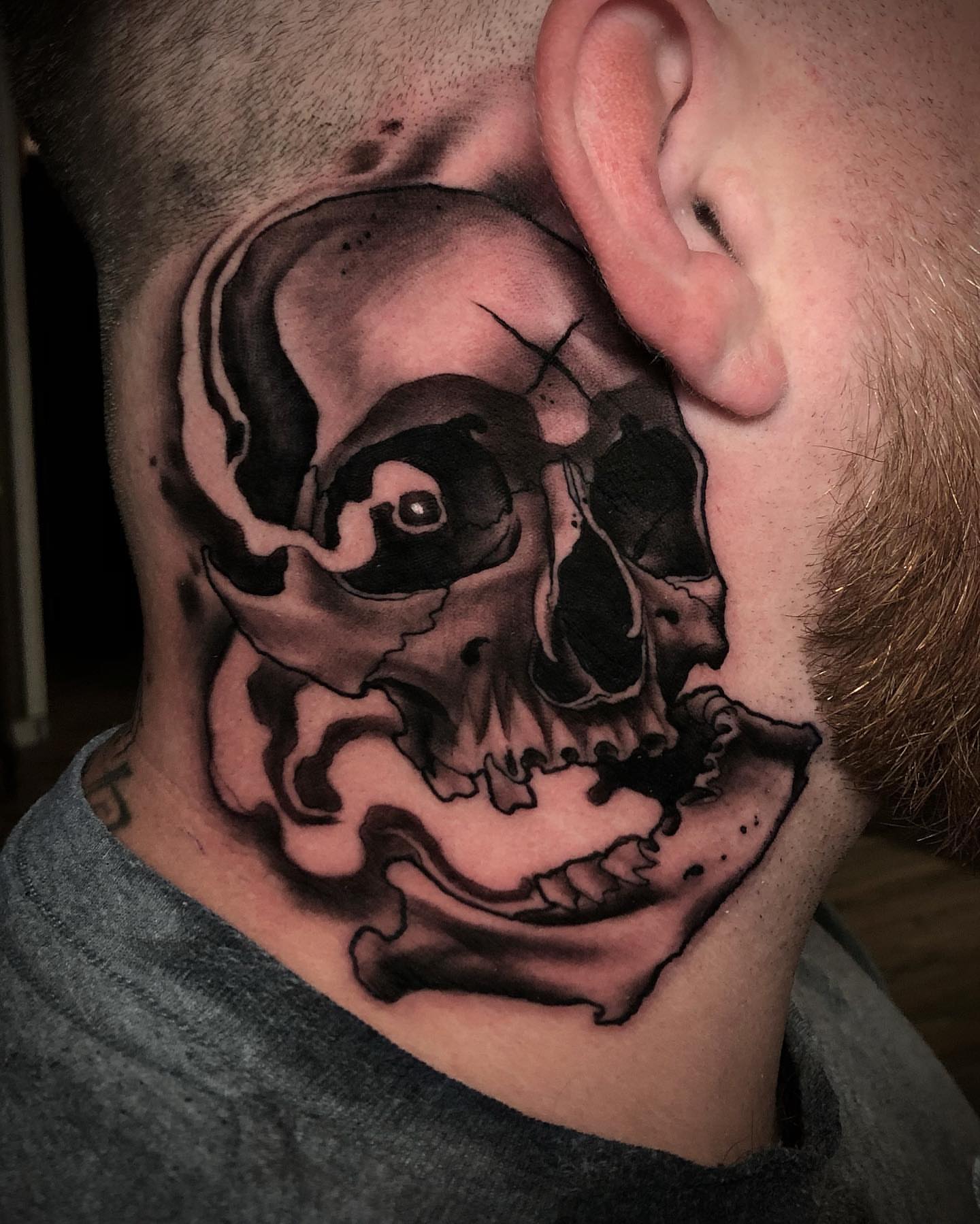 Tattoo by @jeffsaunderstattoo β black_and_grey