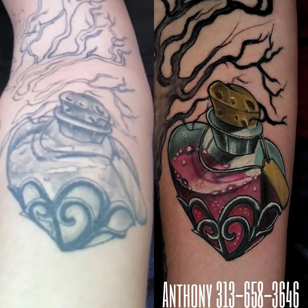 Tattoo by @antmantattoos — new_school, dark_realism