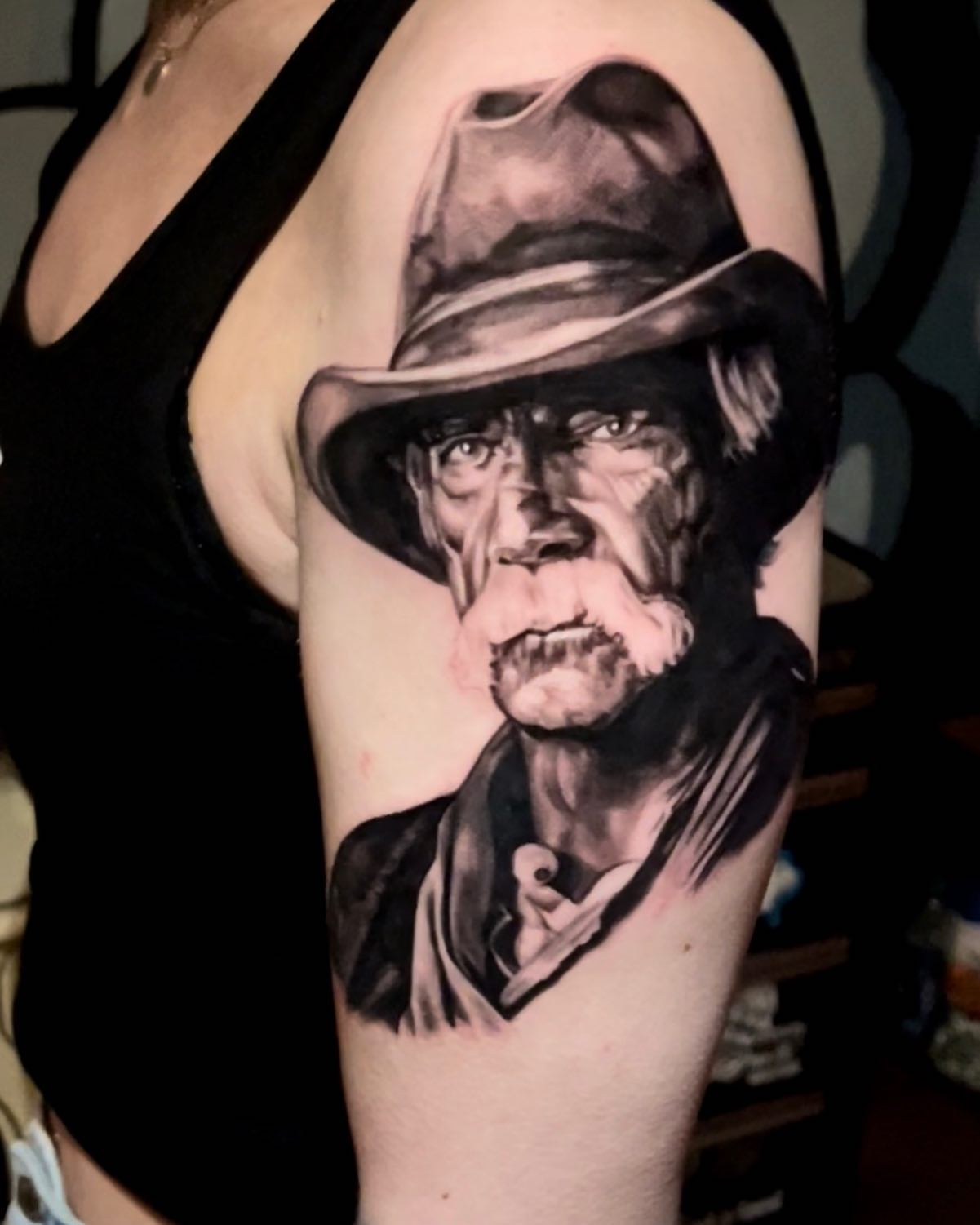 Tattoo by @jermrekow — realism, black_and_grey