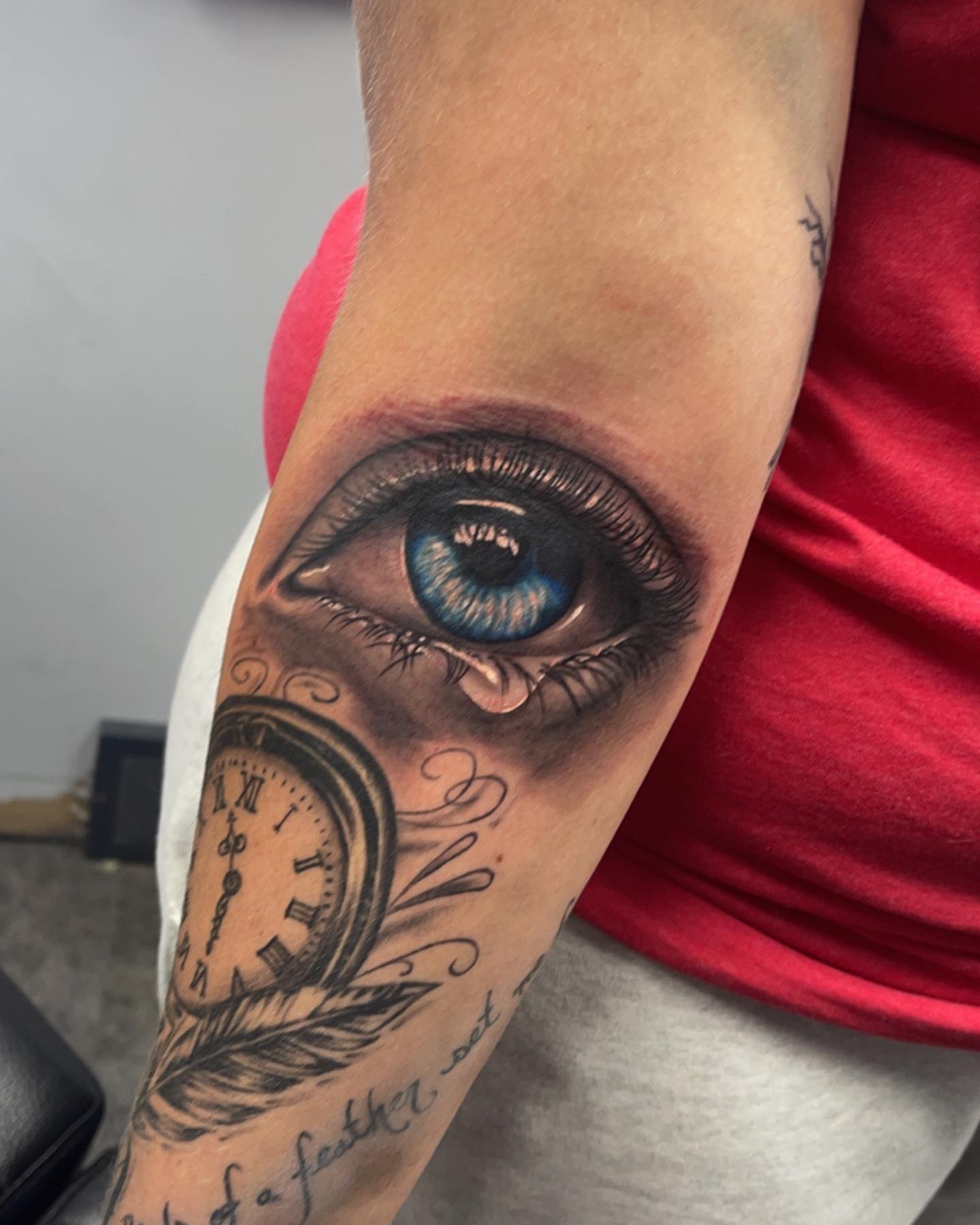 Tattoo by @bradbodenbendertattoos — realism, black_and_grey