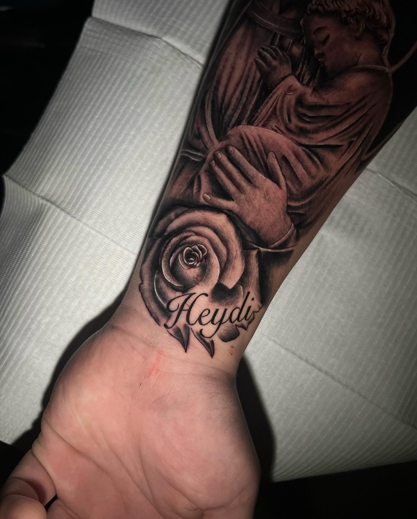 Tattoo by @inkedbypanezo — realism, black_and_grey
