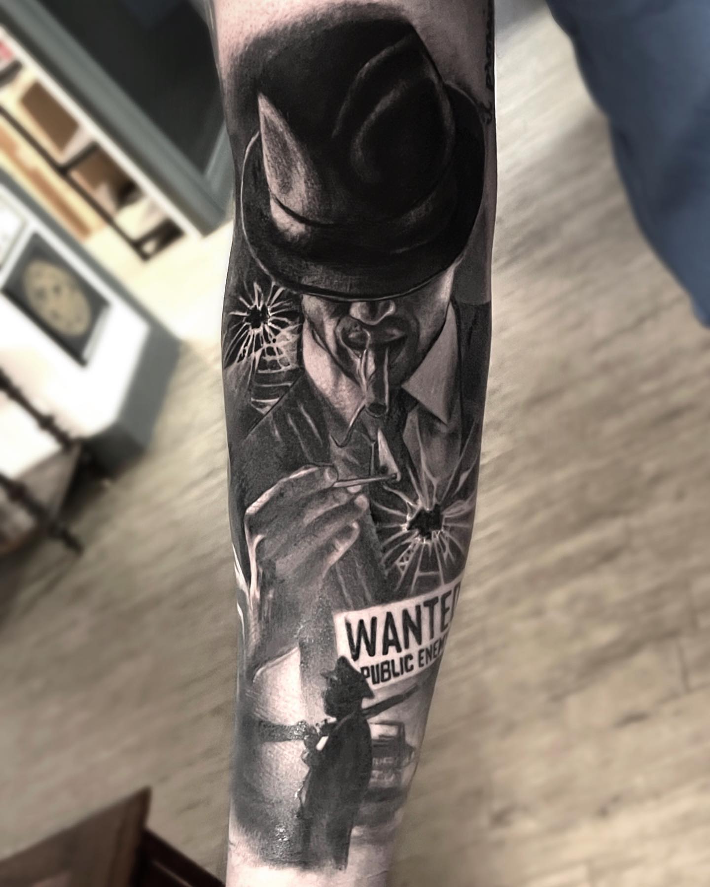 Tattoo by @robdansontattoo — black_and_grey, realism
