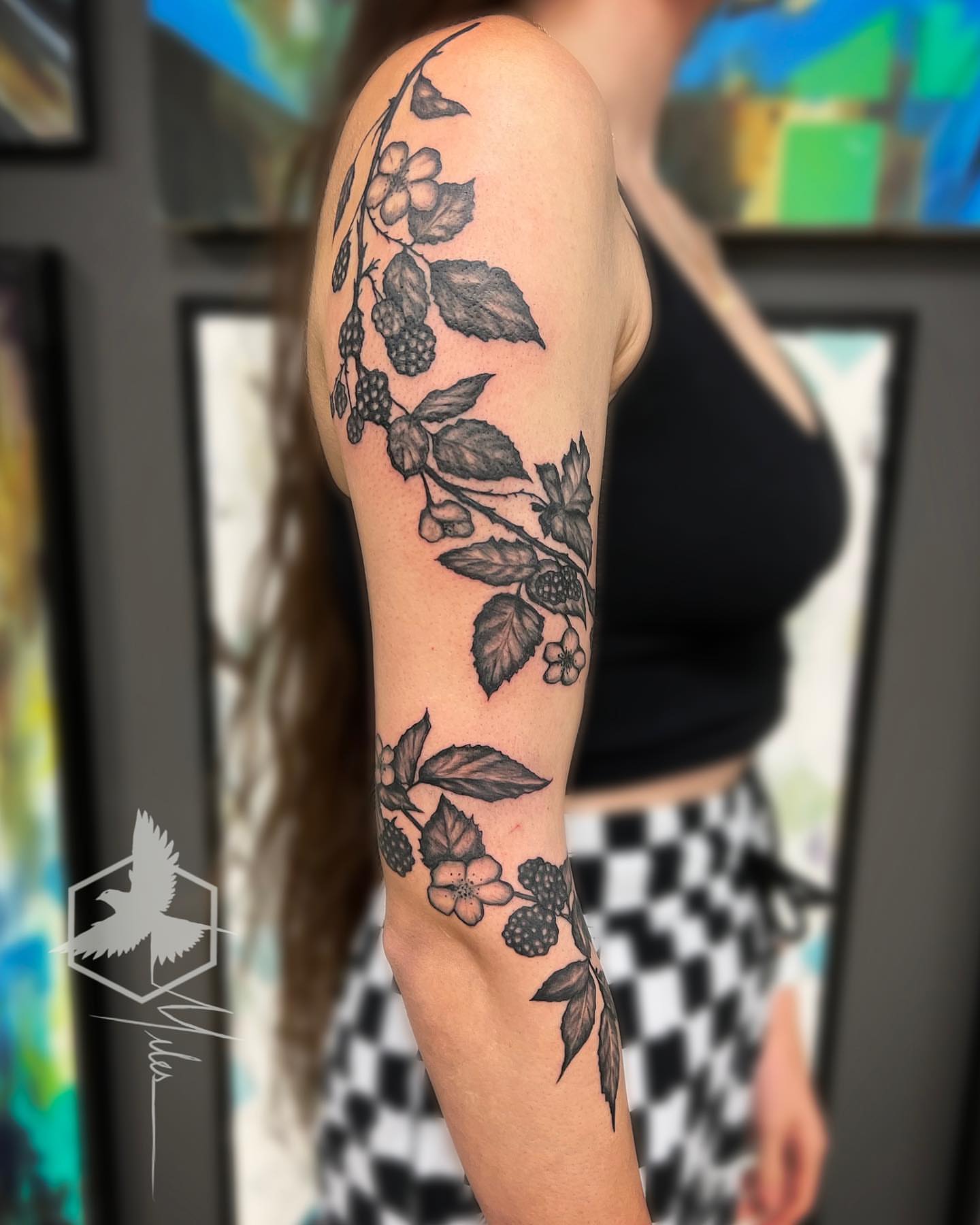 Tattoo by @milesbrowne — black_and_grey