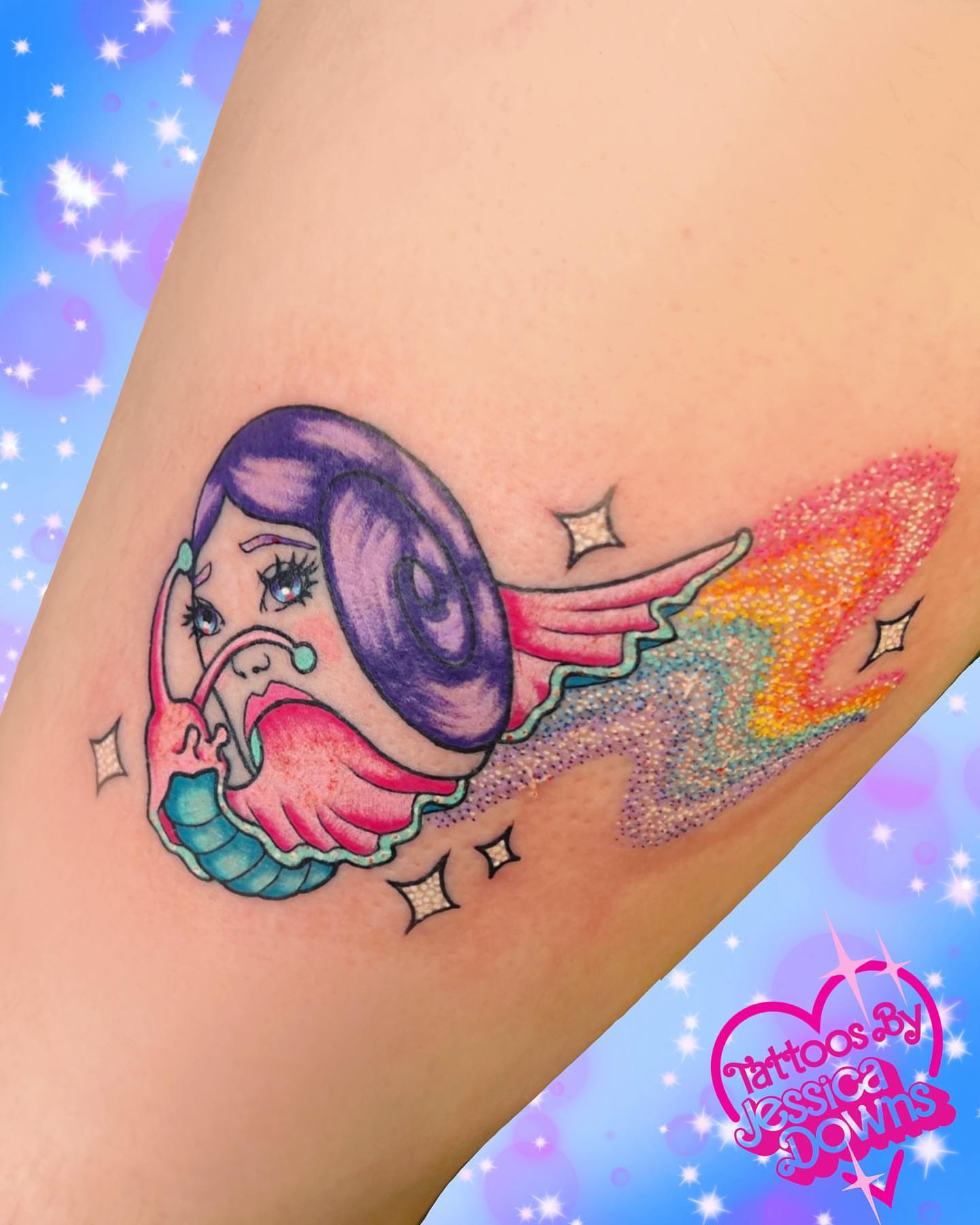 Tattoo by @tattoosbyjessicadowns — dotwork, new_school