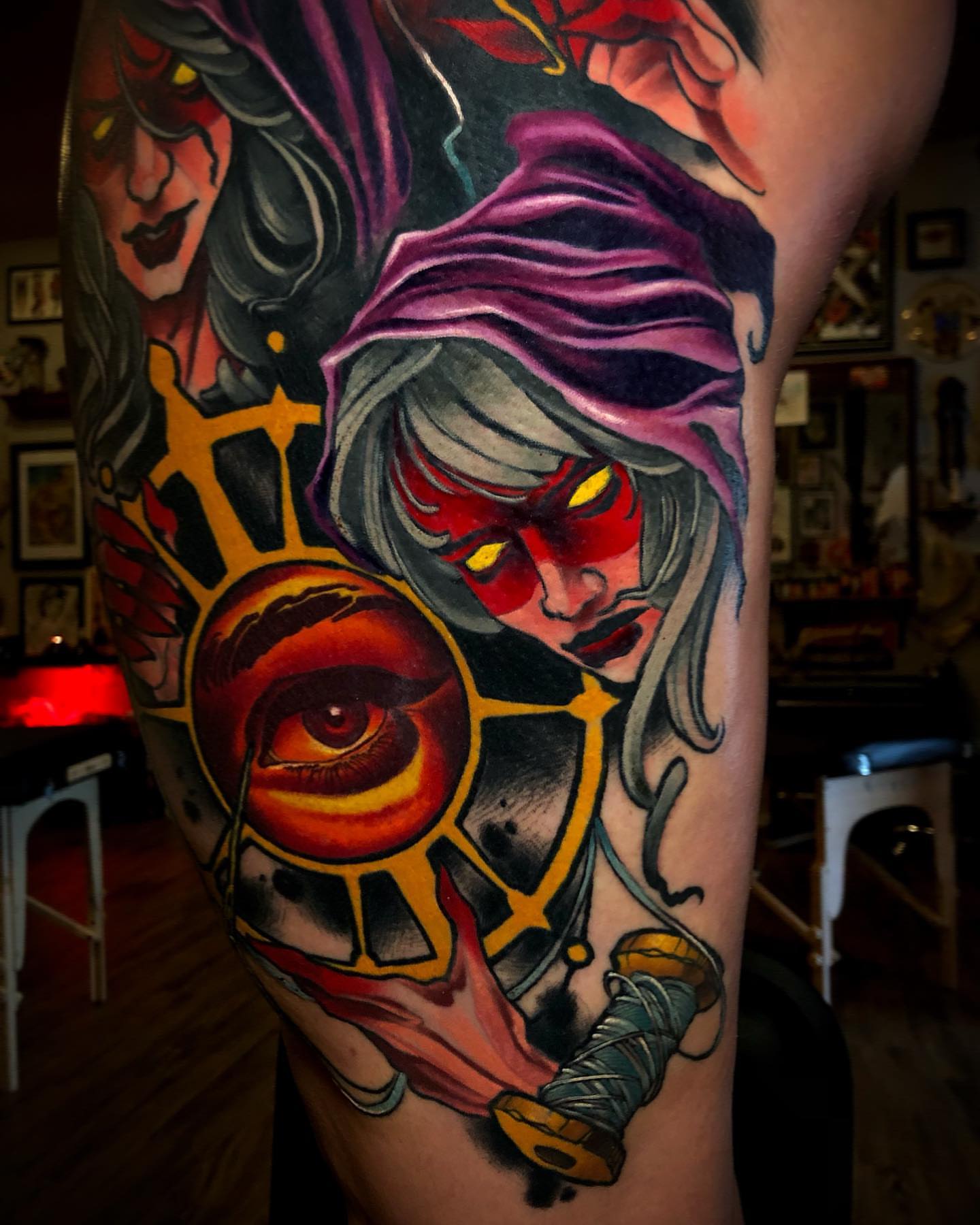 Tattoo by @jeffsaunderstattoo β american_traditional, dark_realism