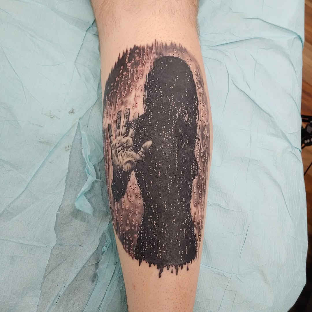 Tattoo by @karmakazeturtle — realism, black_and_grey