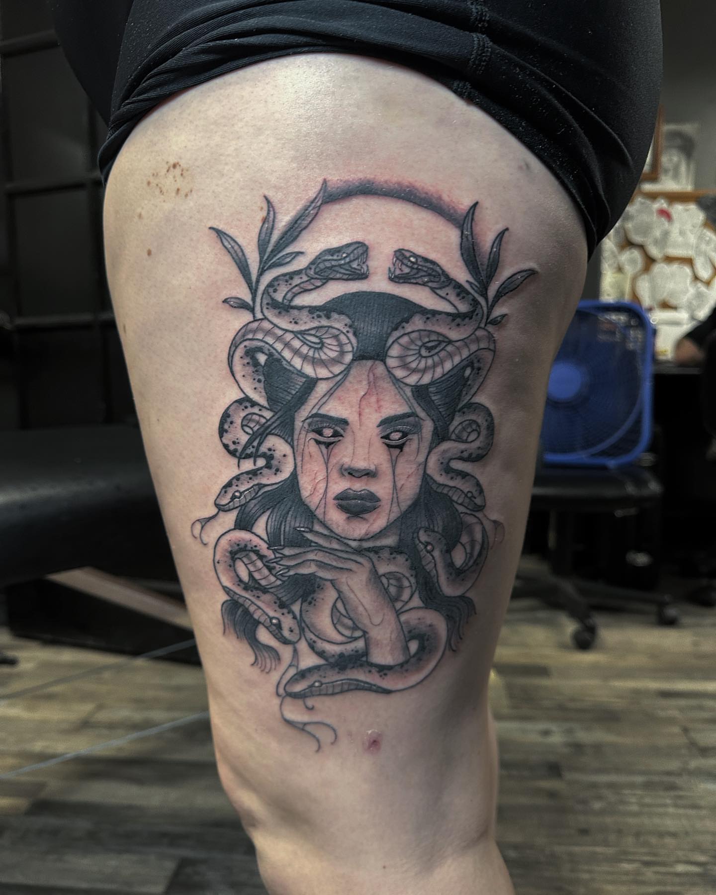 Tattoo by @duffsart — black_and_grey, realism