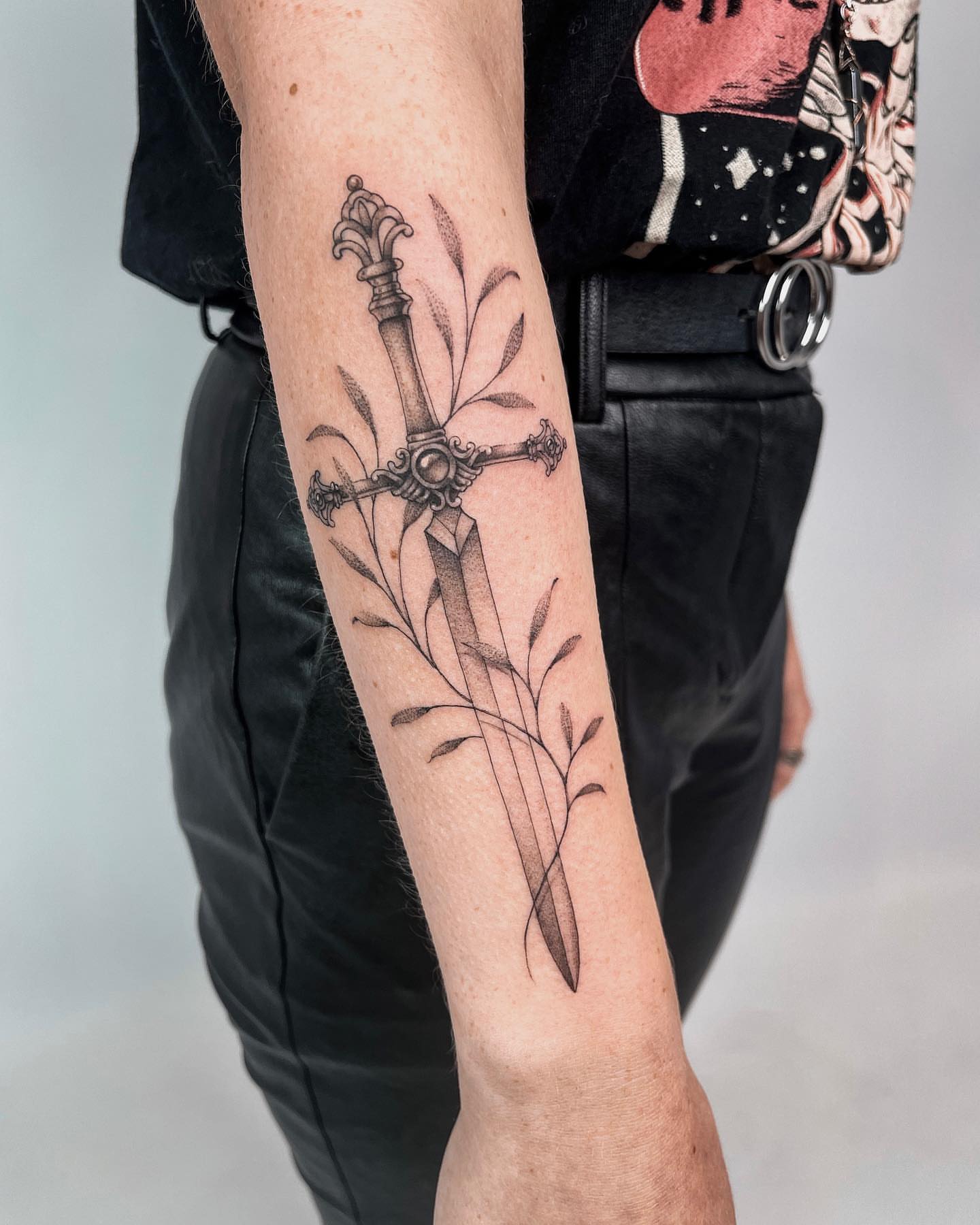 Tattoo by @loganficktattoos — black_and_grey
