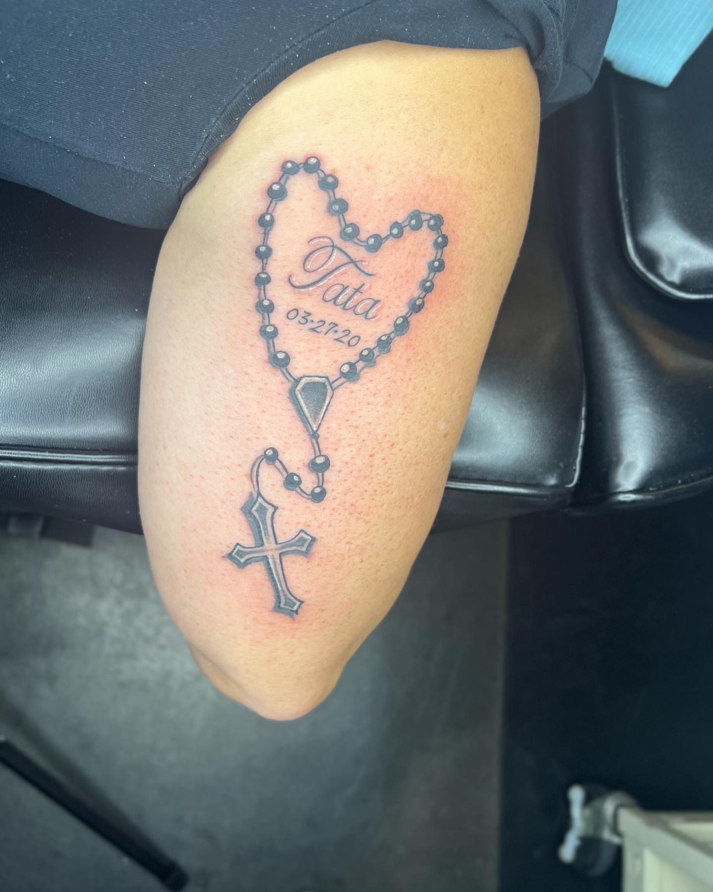 Tattoo by @_dannytats — black_and_grey