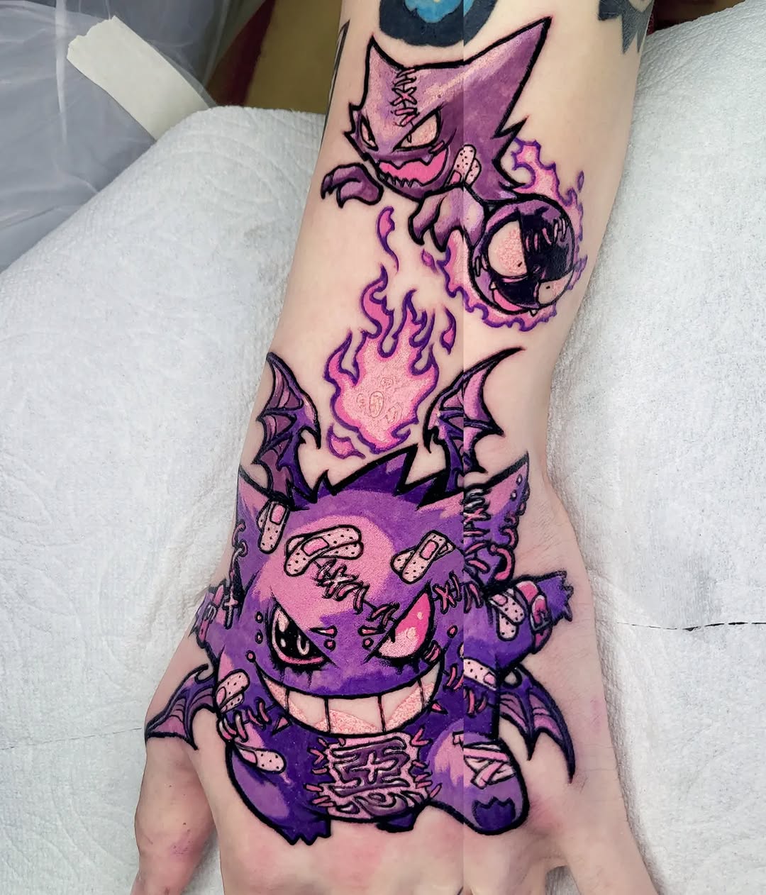Tattoo by @sedtattoo — new_school, anime