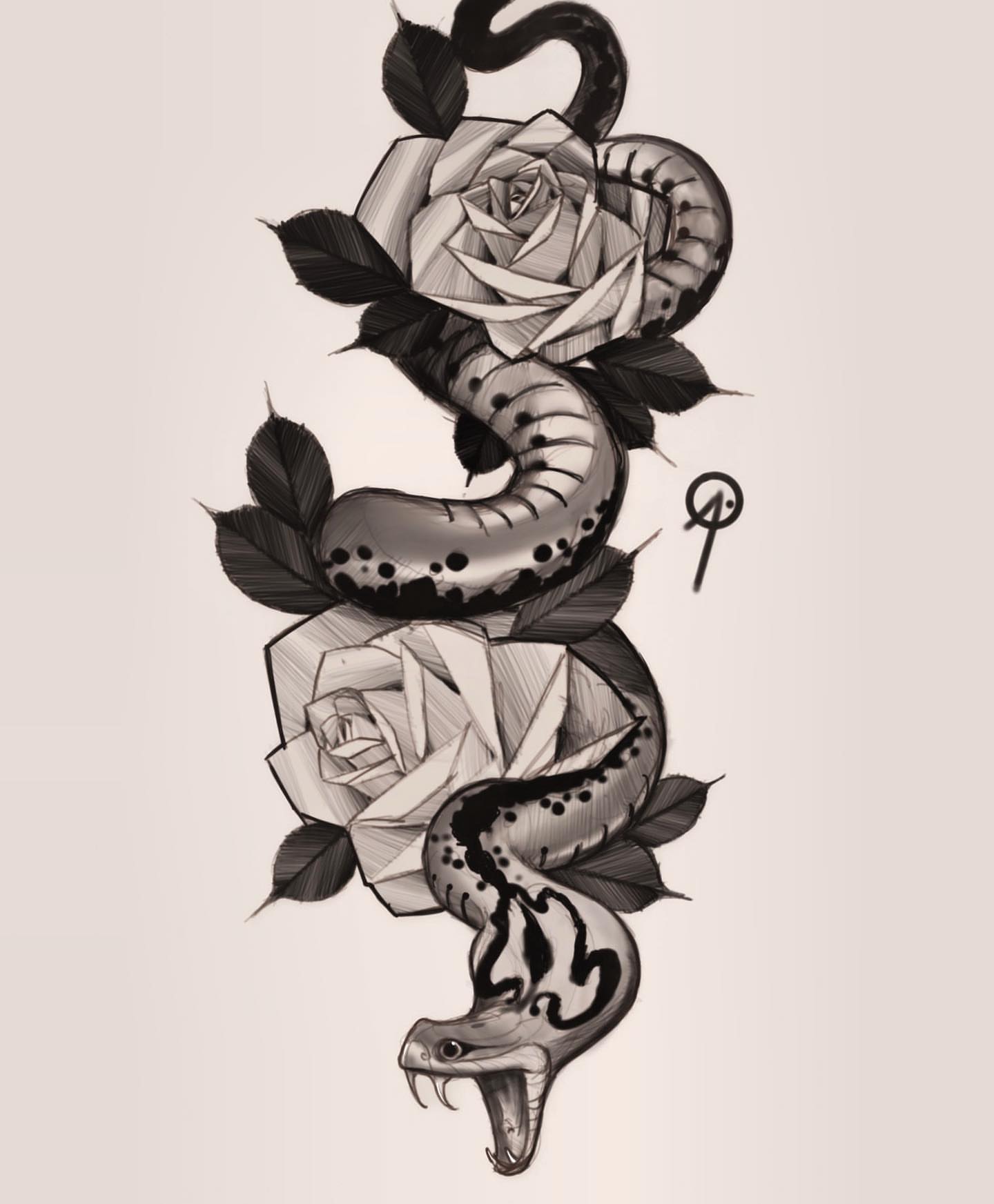 Tattoo by @artofwilso — black_and_grey, geometric
