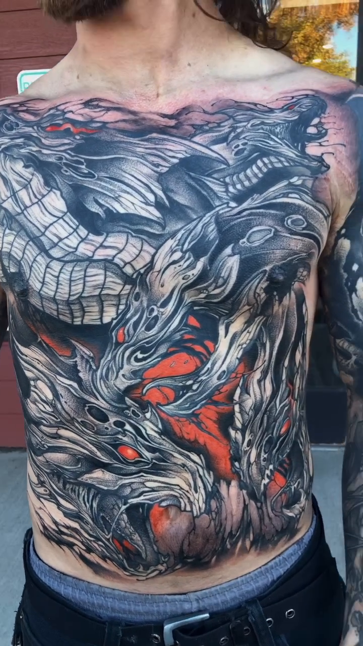 Tattoo by @aaronbtattoo — realism, dark_realism
