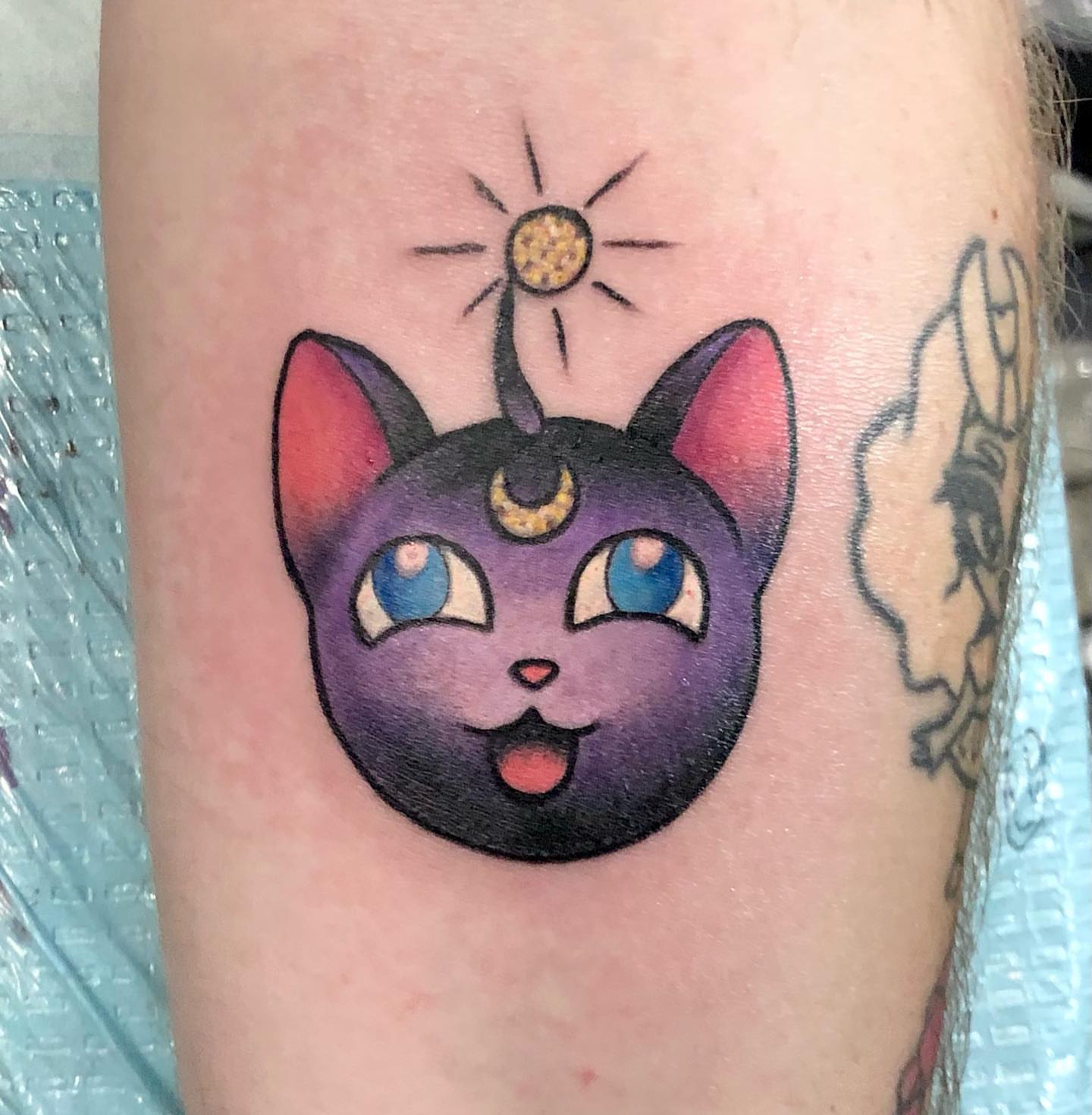 Tattoo by @iamcanada — dotwork, anime