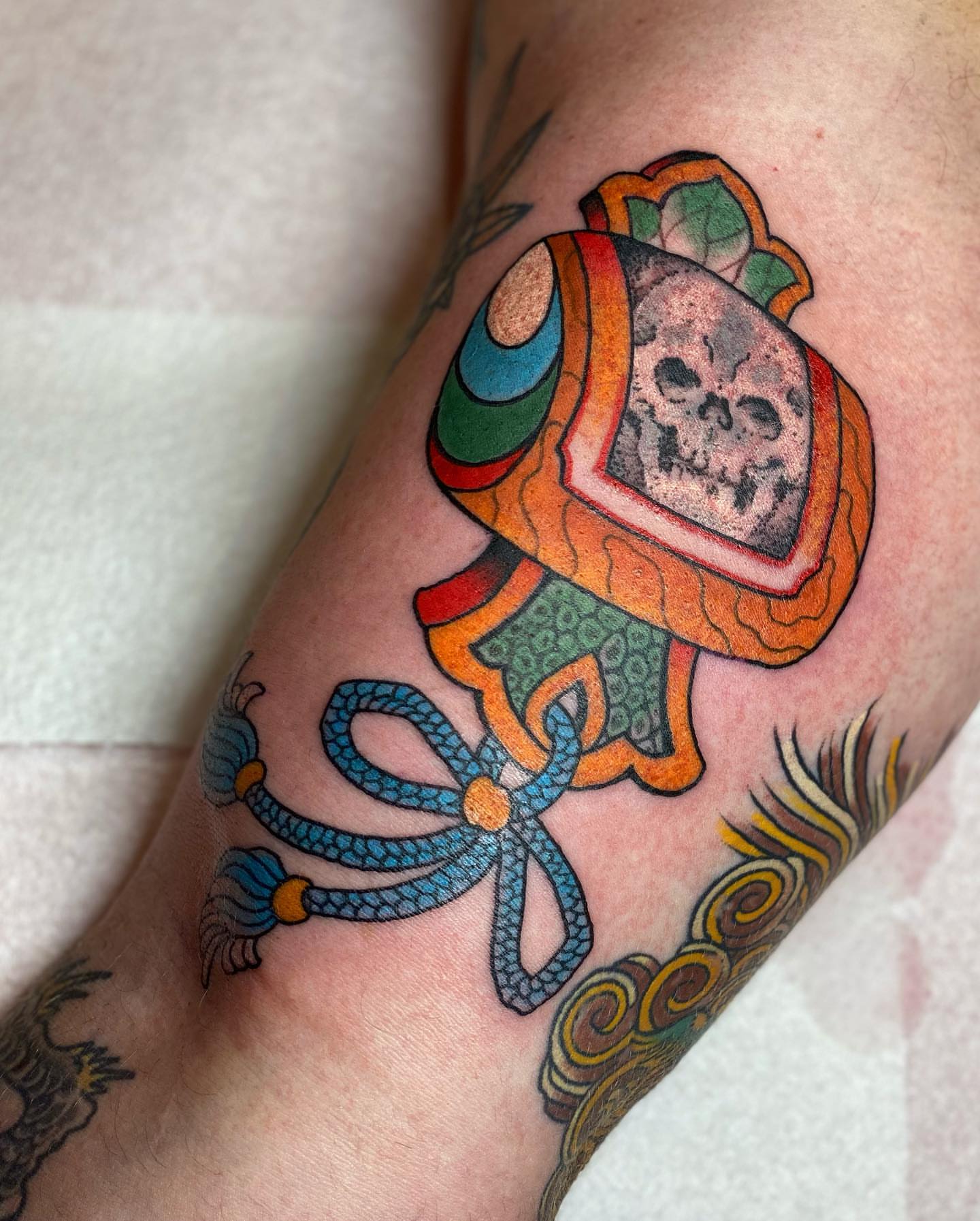 Tattoo by @beauxbrady — american_traditional, geometric