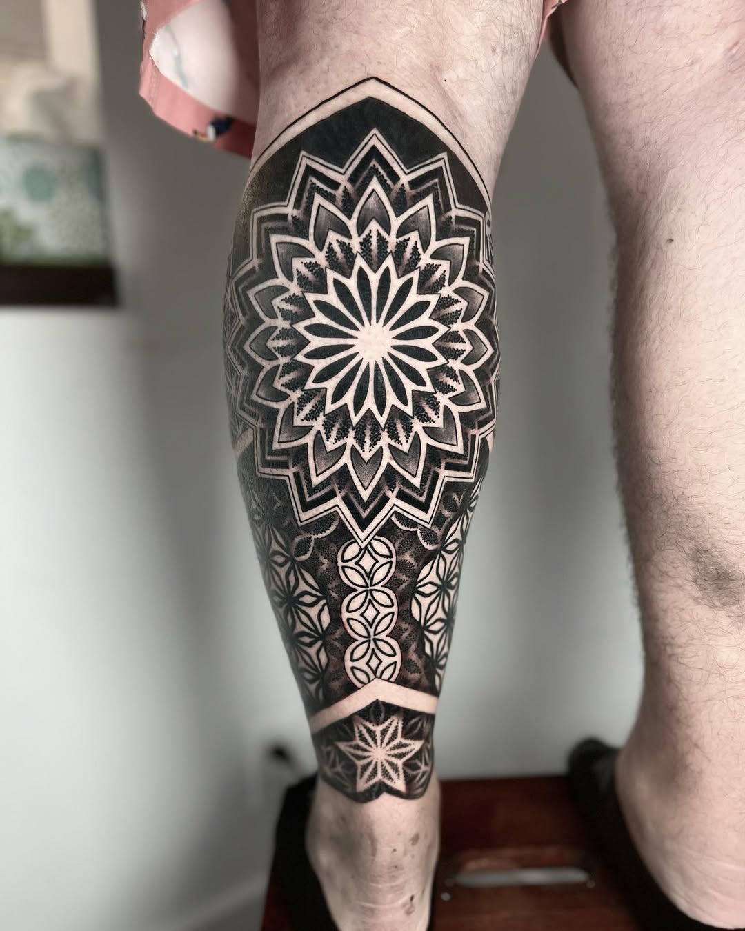 Tattoo by @ericharetattoo — geometric, dotwork