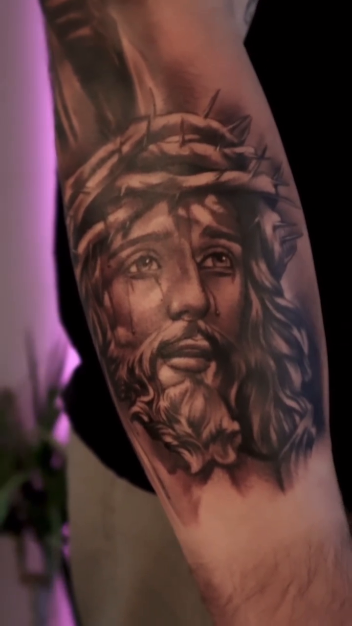 Tattoo by @marcos_tattoos β realism, black_and_grey