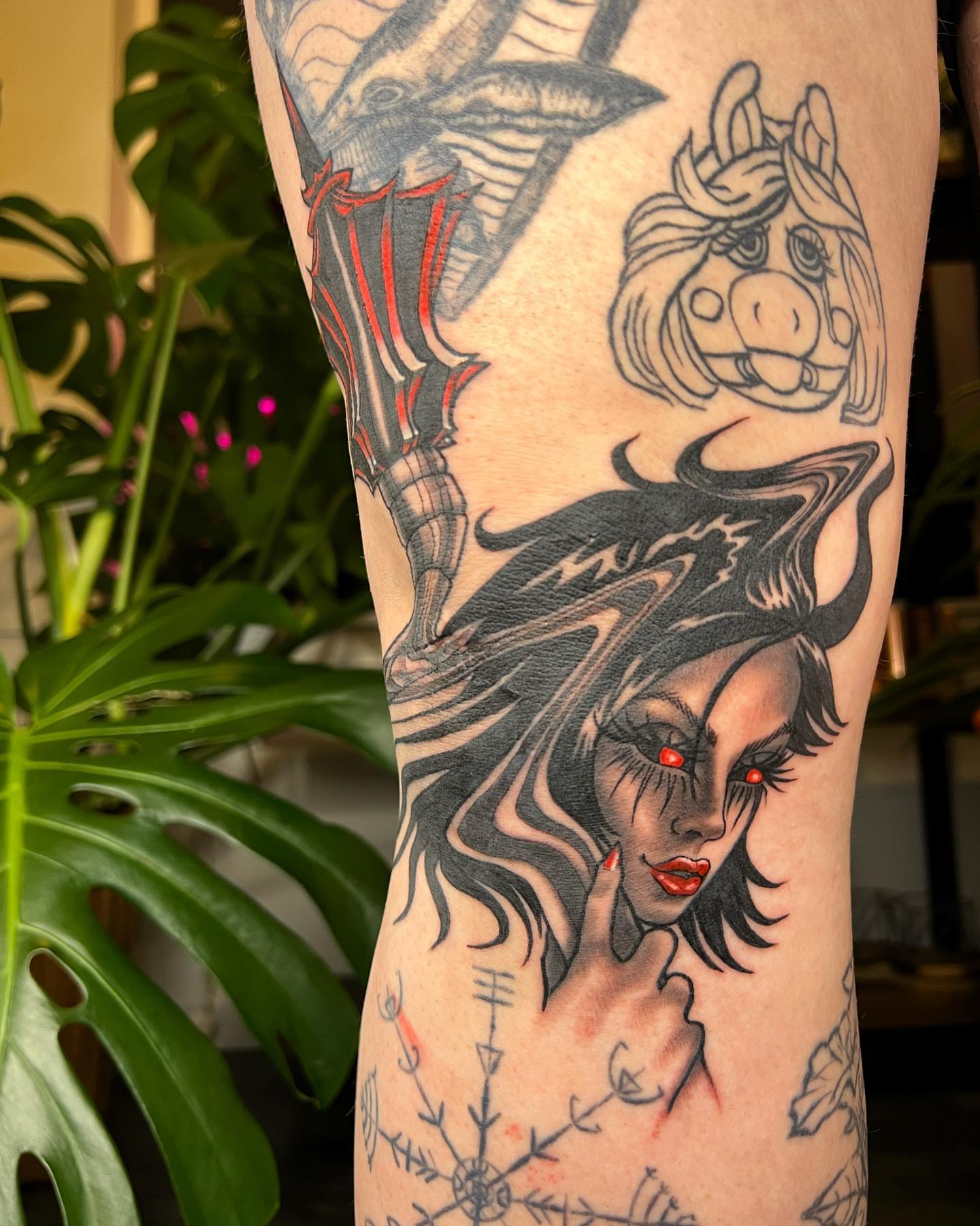 Tattoo by @kaiatattoos — dark_realism, black_and_grey