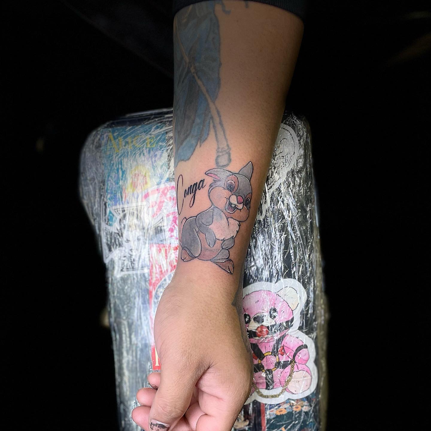 Chipmunk realism tattoo on the forearm by Christhian King