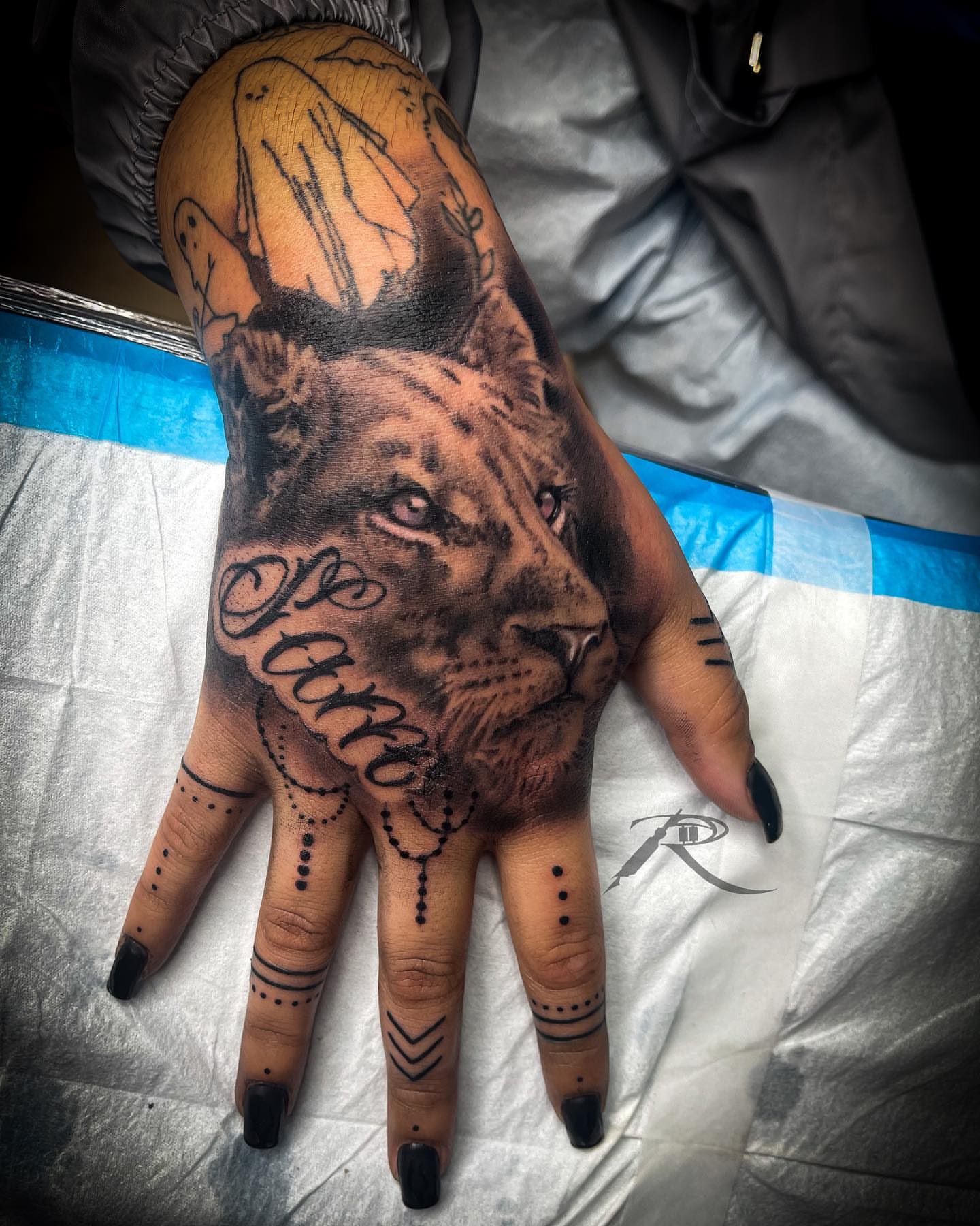 Tattoo by @ridetheneedletattoos — realism, dotwork